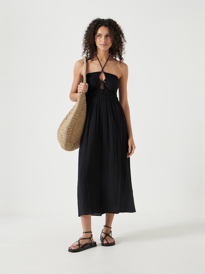 Bella Cut Out Bandeau Midi Dress