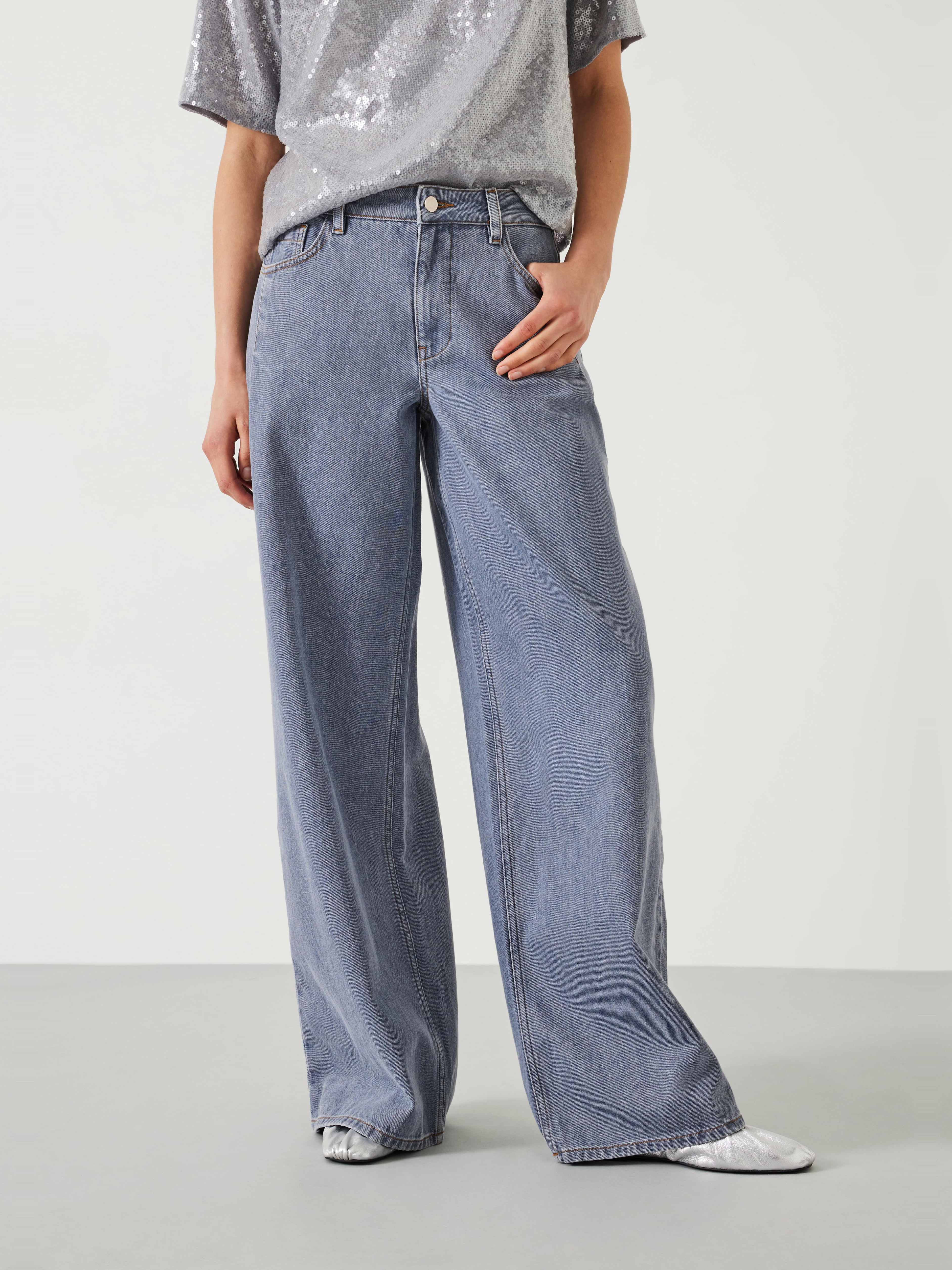 Nova Pintuck Wide Leg Jeans