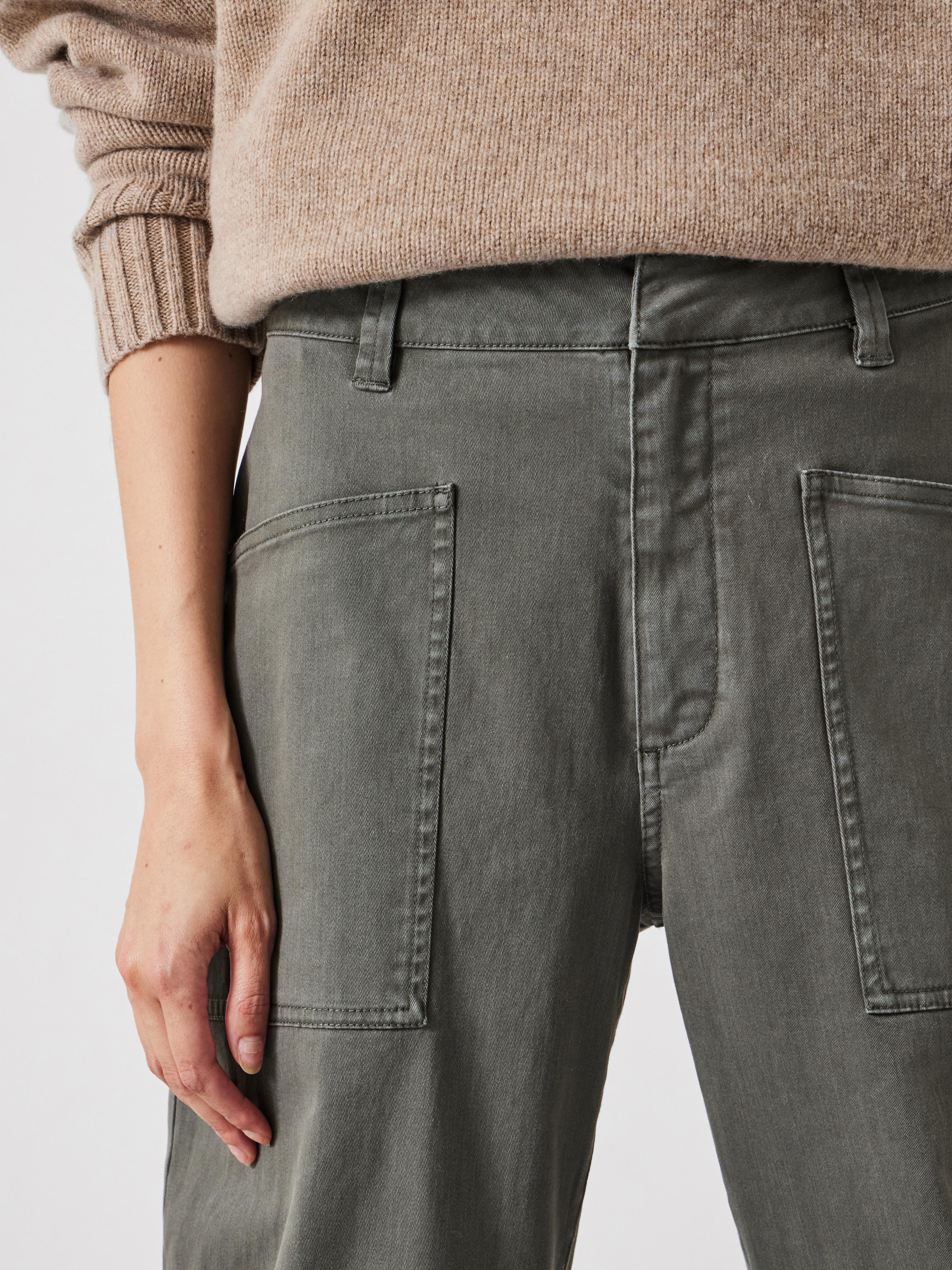 Cordi Barrel Leg Cotton Trousers