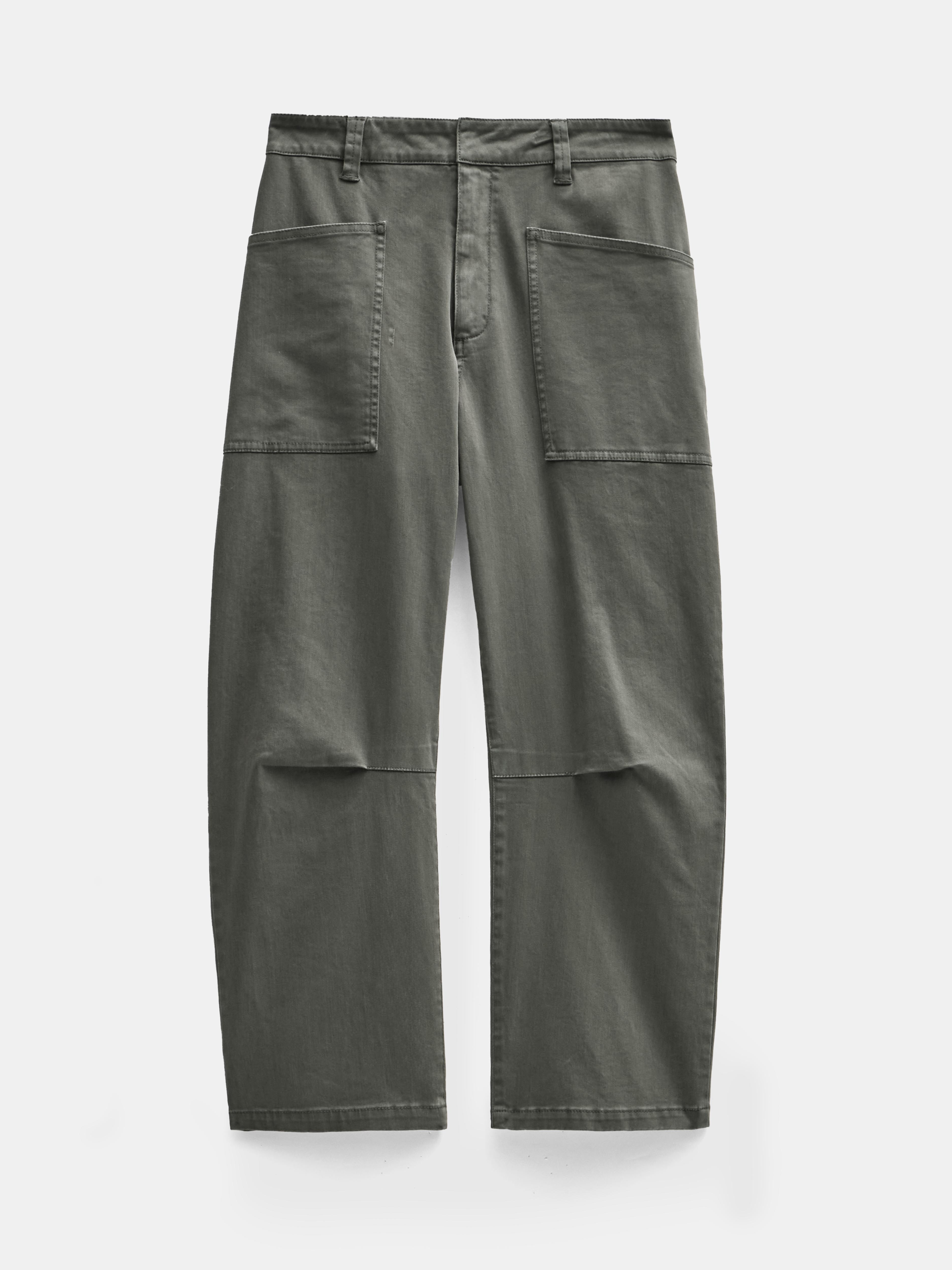 Cordi Barrel Leg Cotton Trousers