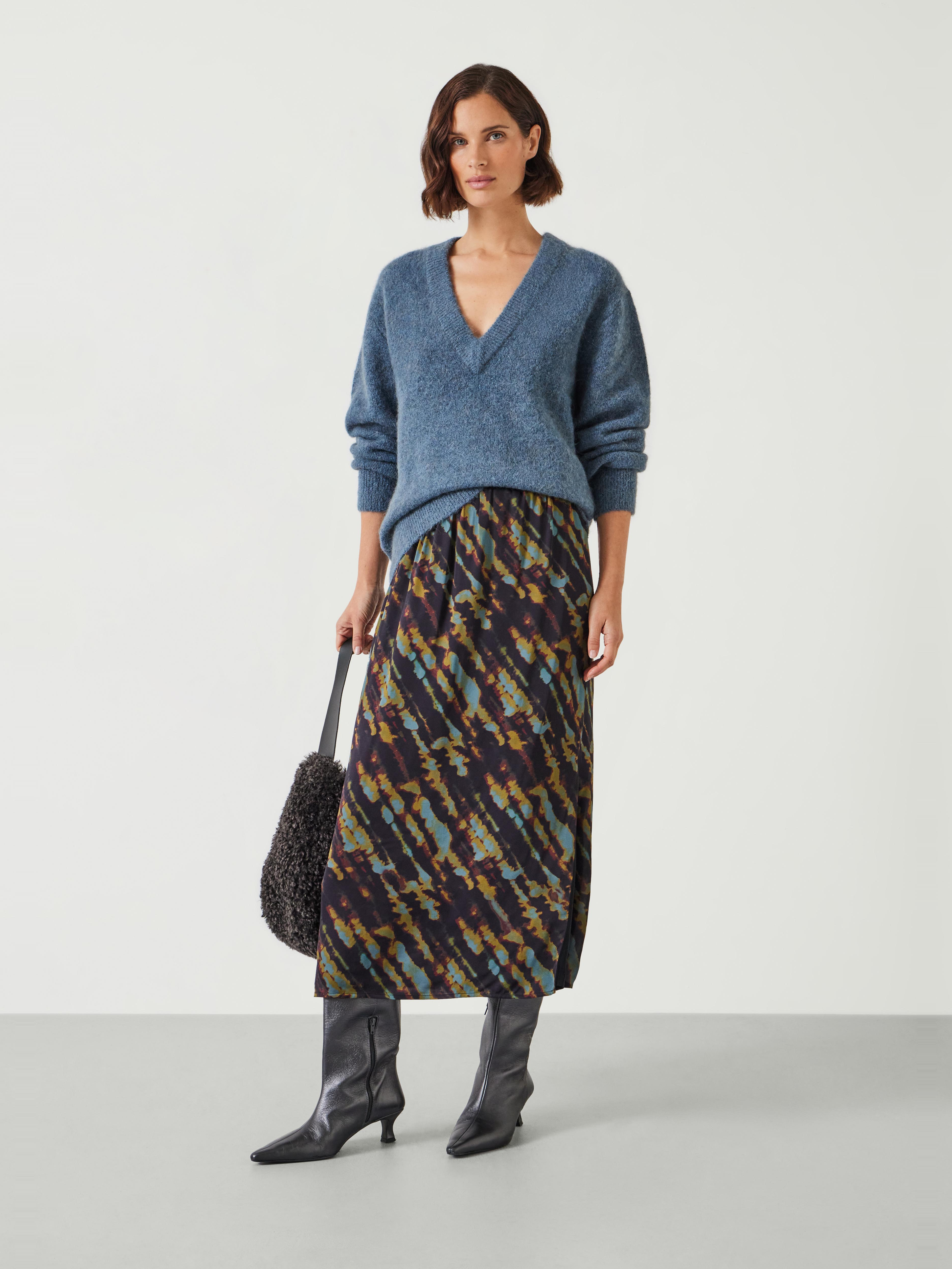 Lacey V Neck Alpaca Blend Jumper