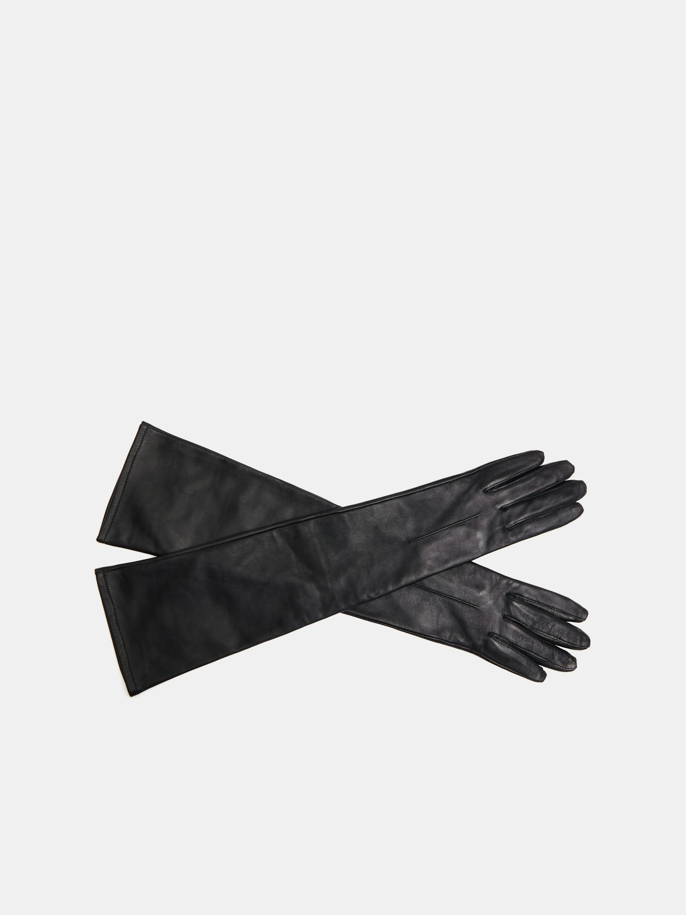 013117-0456-04 Dents Long Leather Gloves