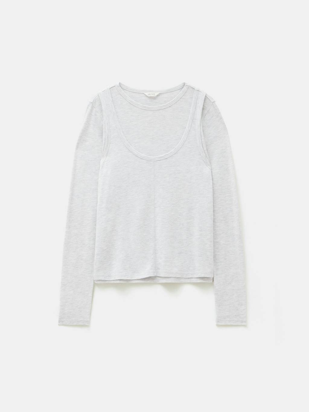 013077-4426-07 Double Layer Long Sleeve Top