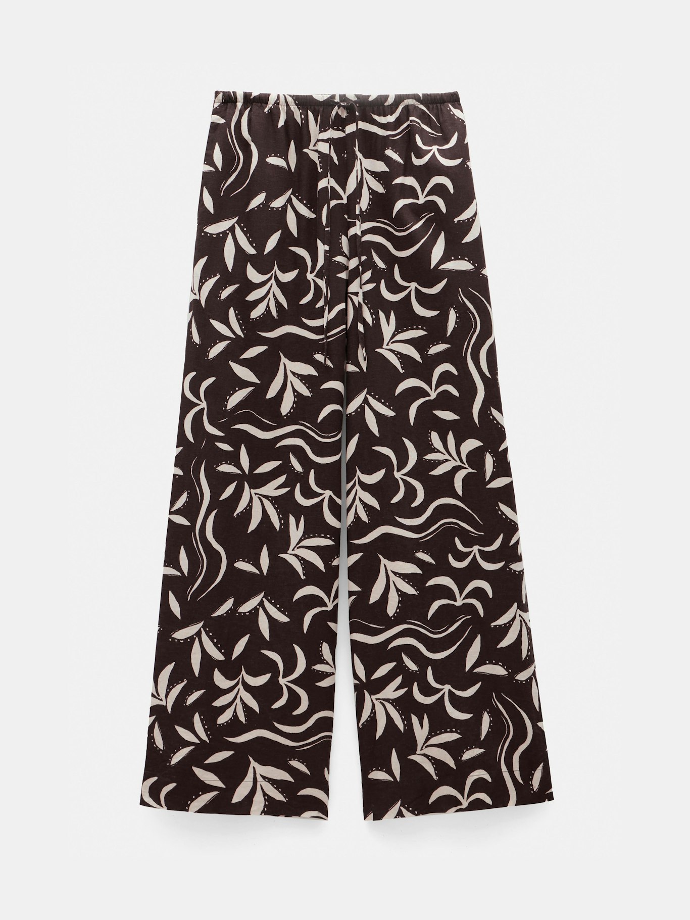 013080-4780-07 Printed Linen Blend Trousers