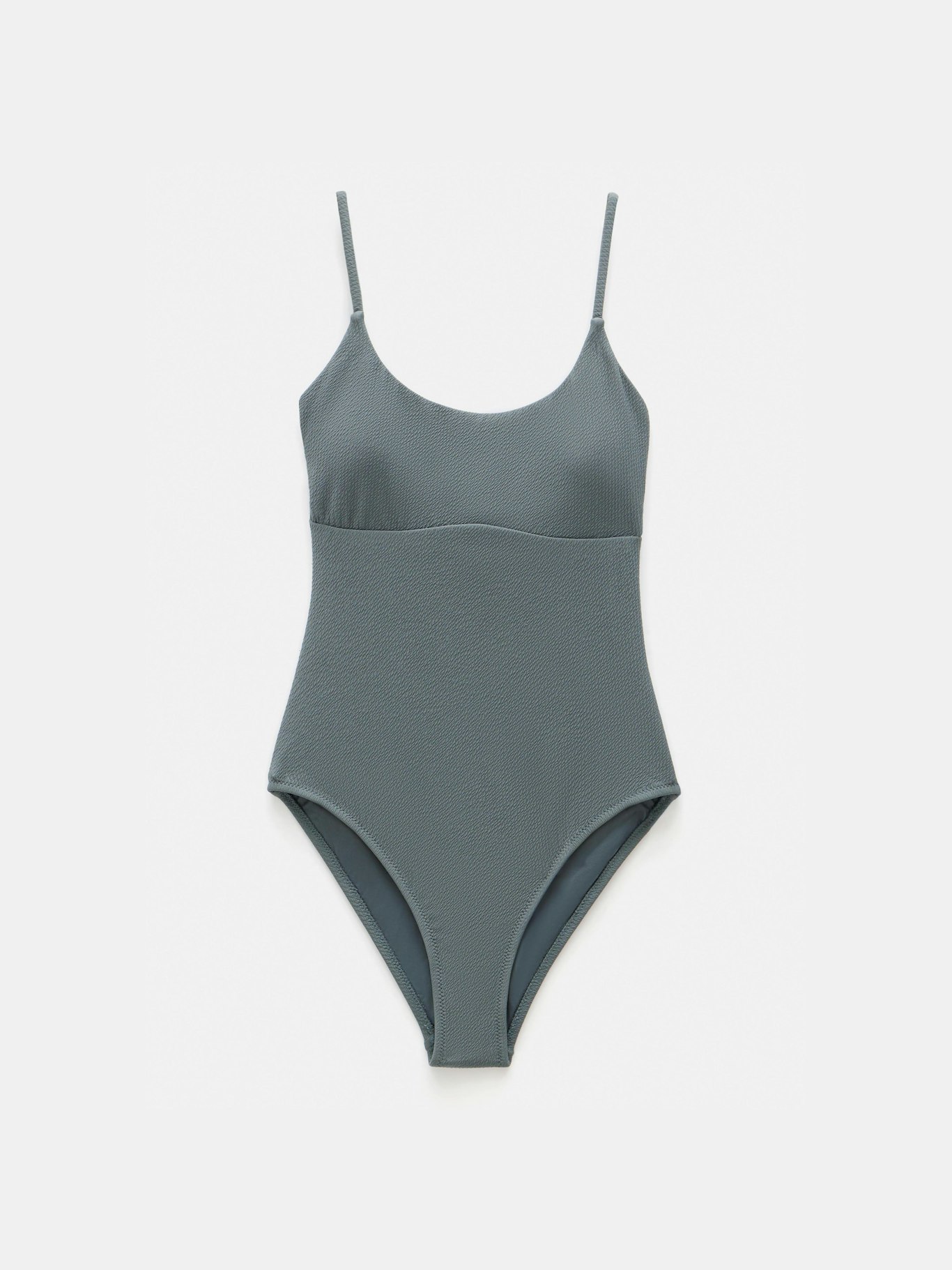 013235-2274-07 Square Neck Texture Swimsuit