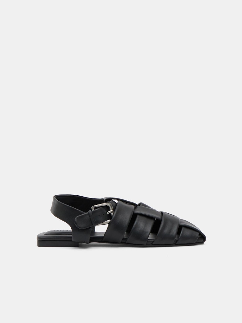 Leather Caged Fisherman Sandals