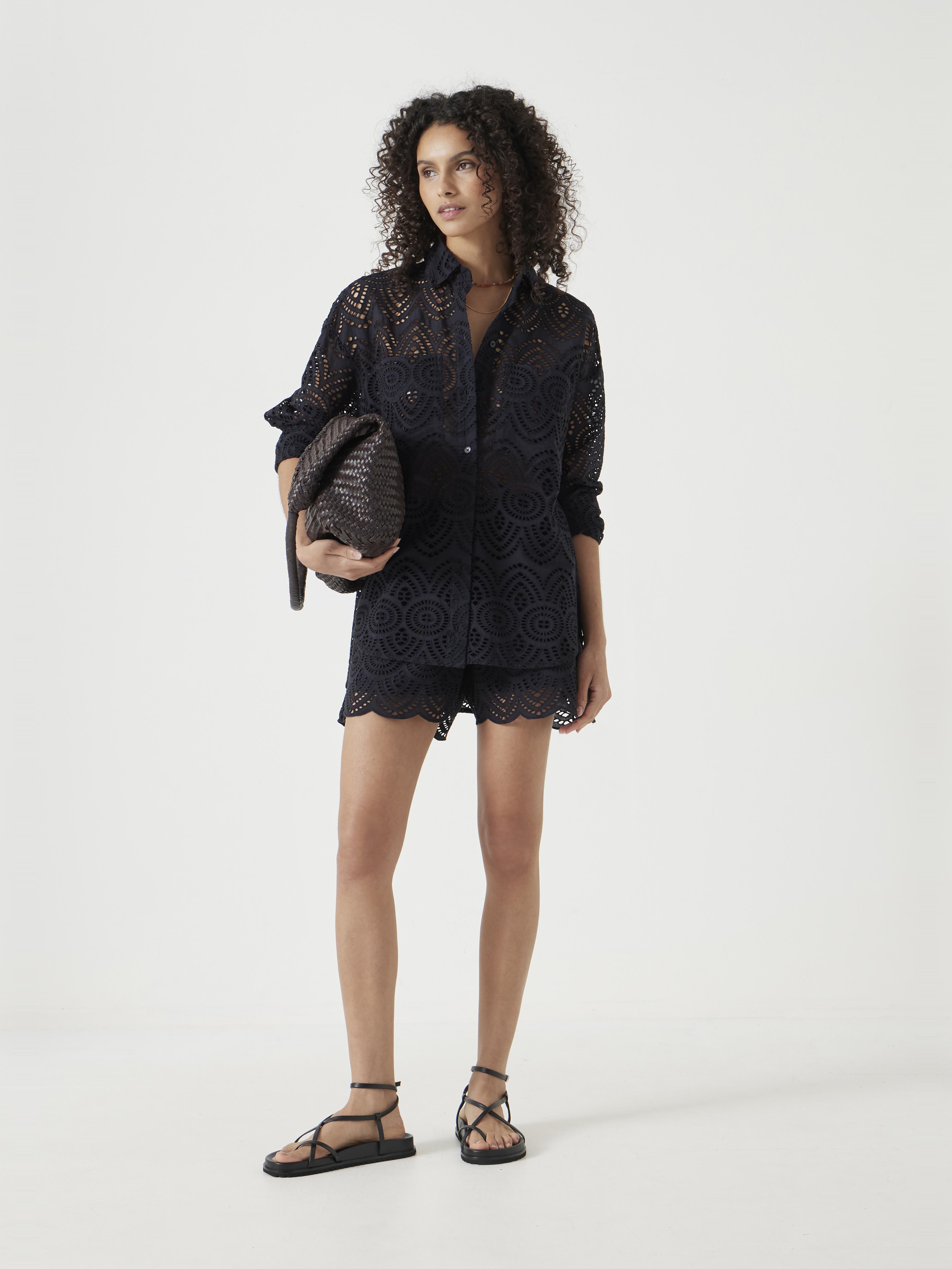 Cotton Broderie Shirt