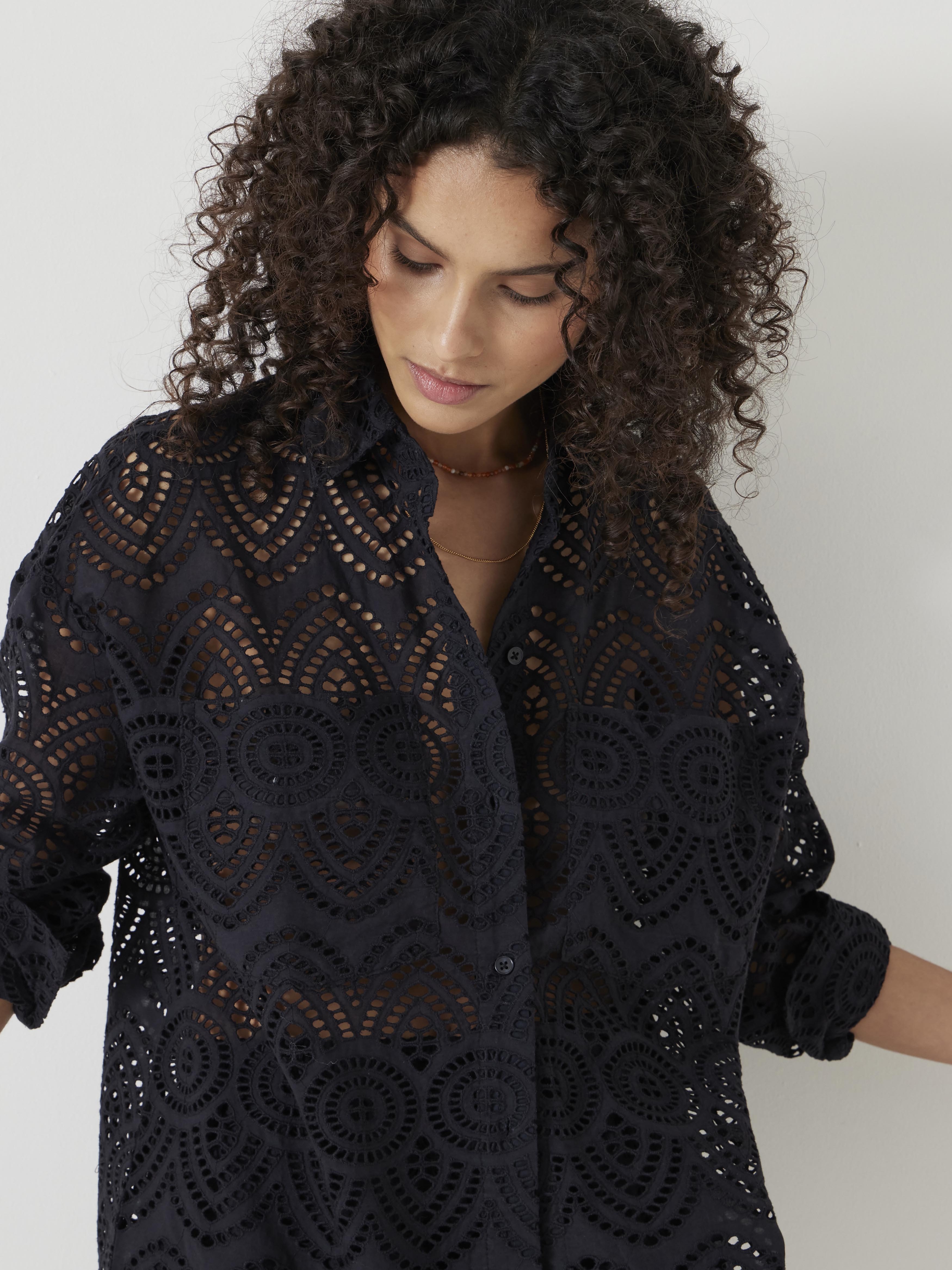 Cotton Broderie Shirt