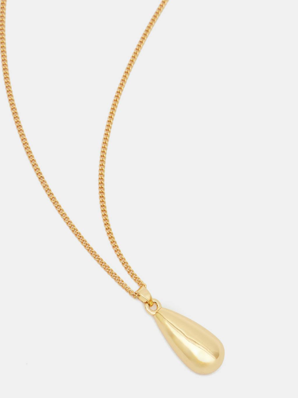 013689-3037-03 Teardrop Pendant Chain Necklace