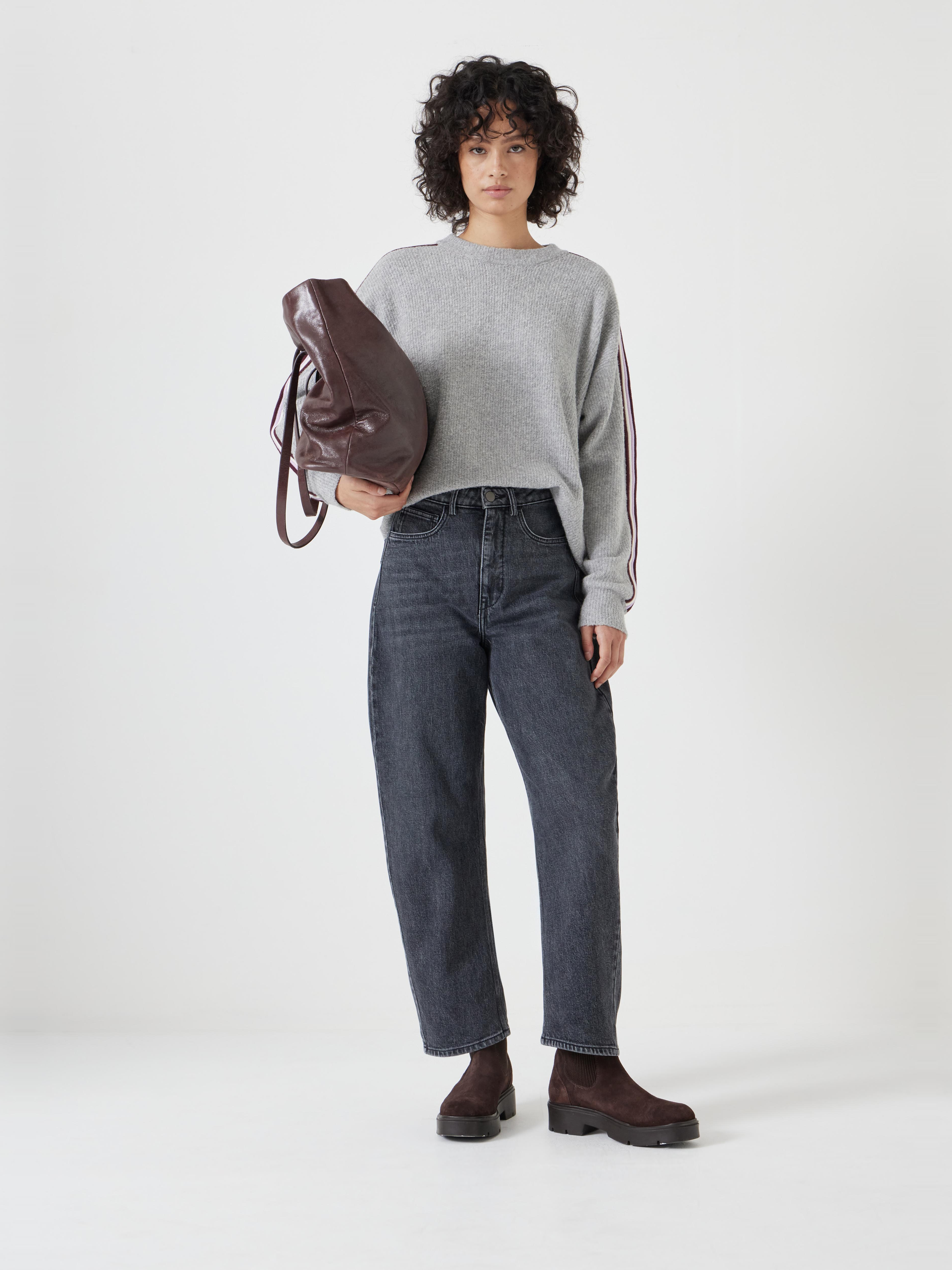 Lydia Ottoman Stripe Crew Neck Jumper