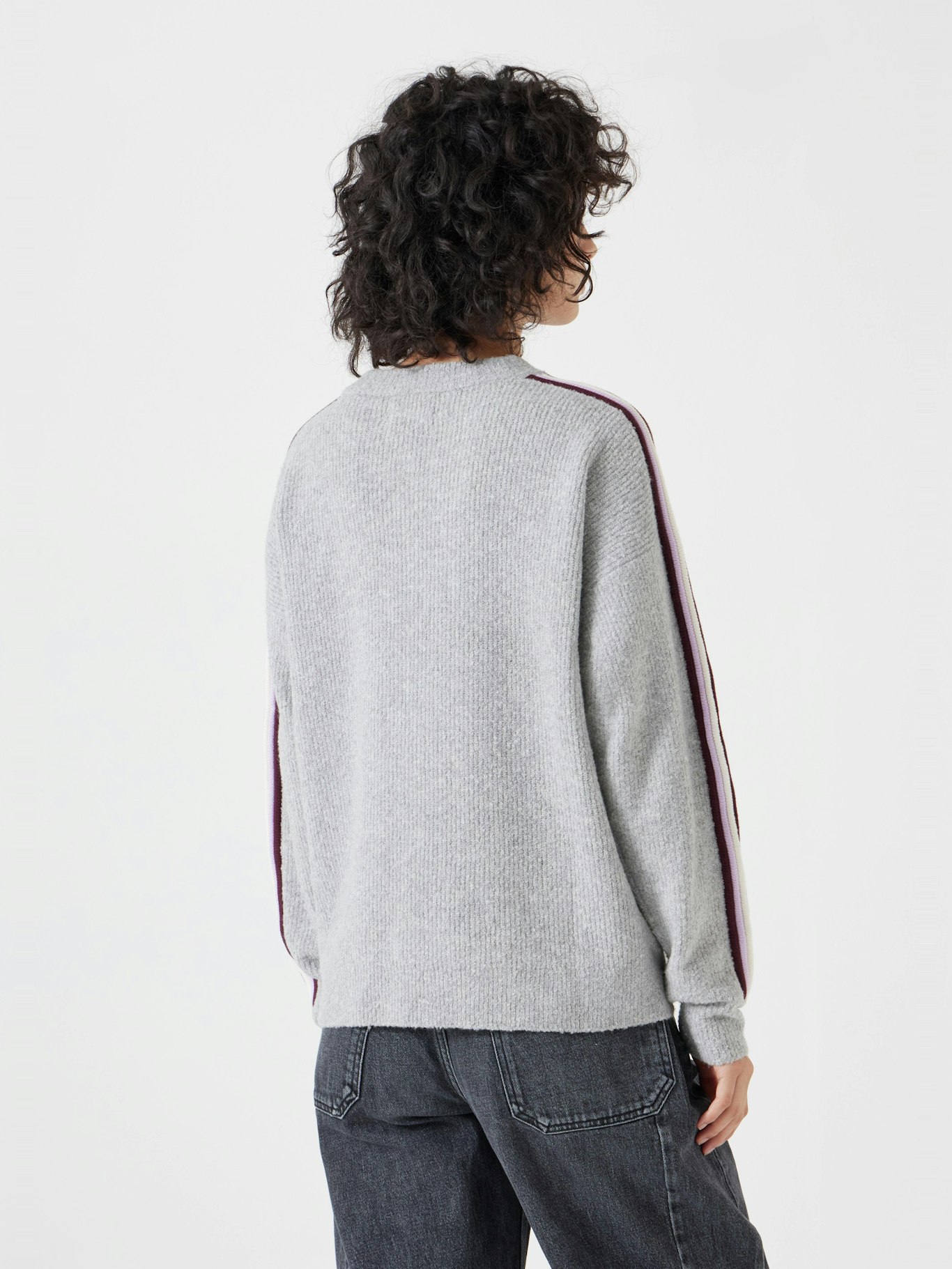012976-2805-03 Lydia Ottoman Stripe Crew Neck Jumper