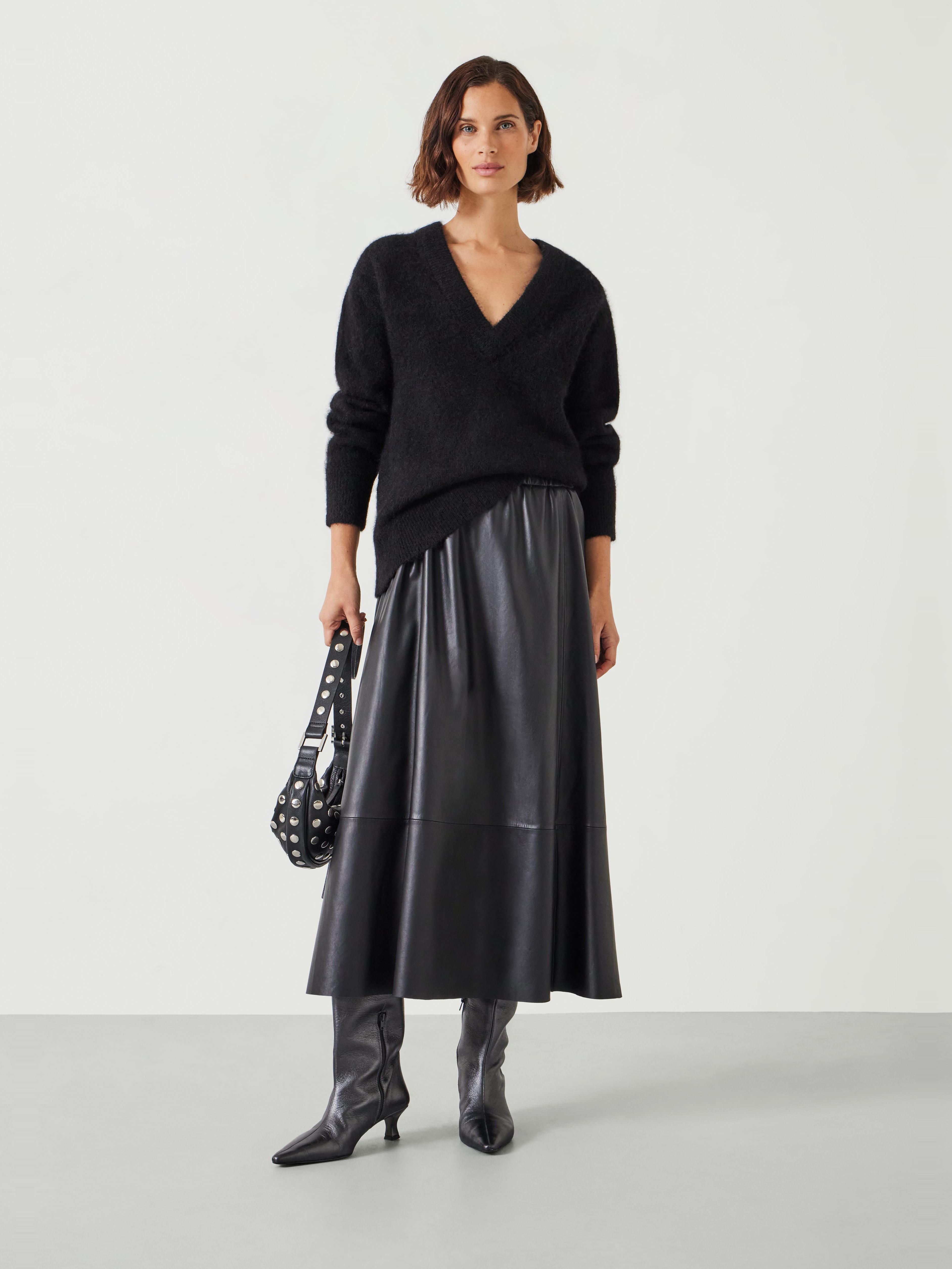 Lacey V Neck Alpaca Blend Jumper