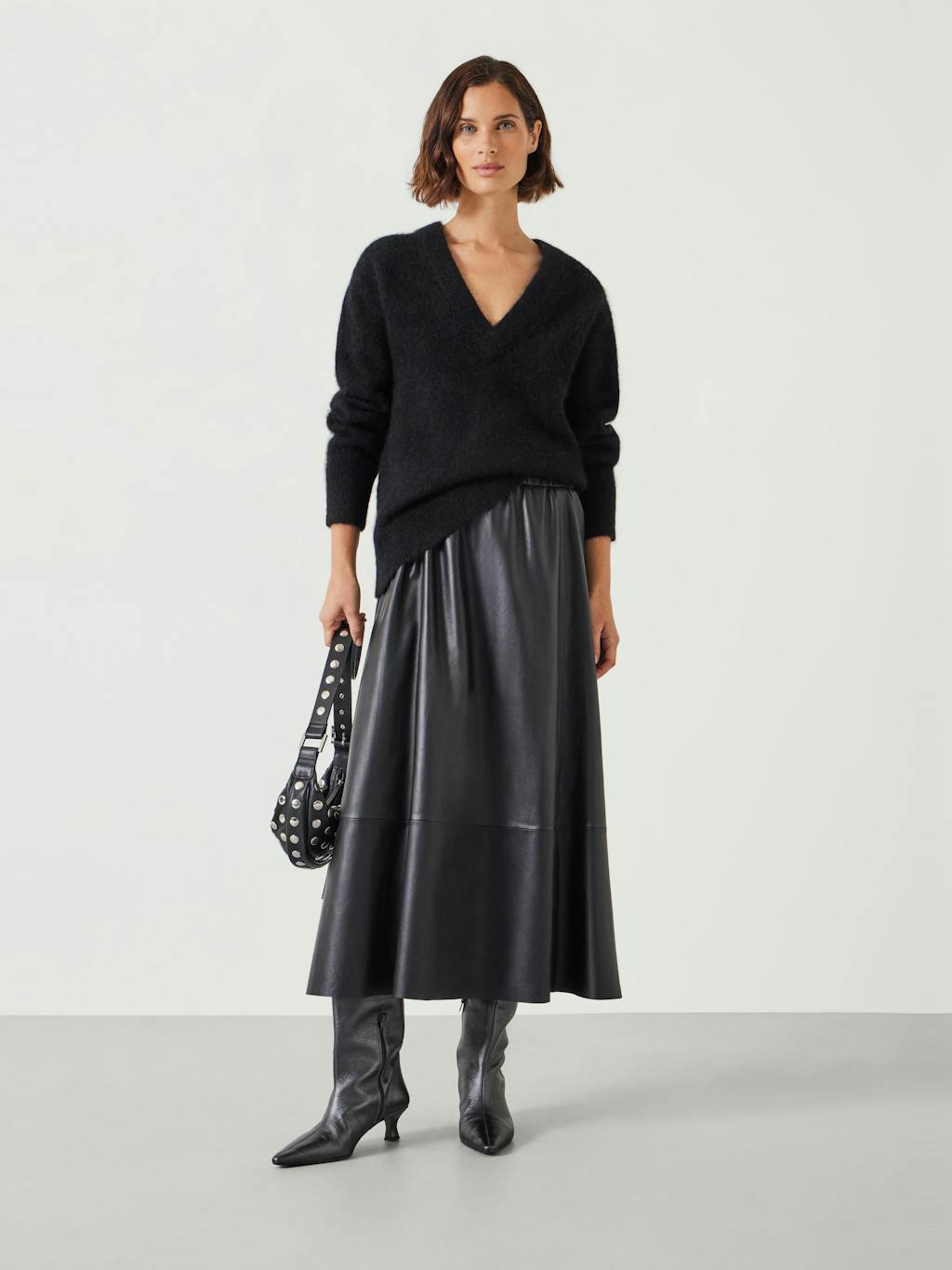 012176-0456-02 Lacey V Neck Alpaca Blend Jumper