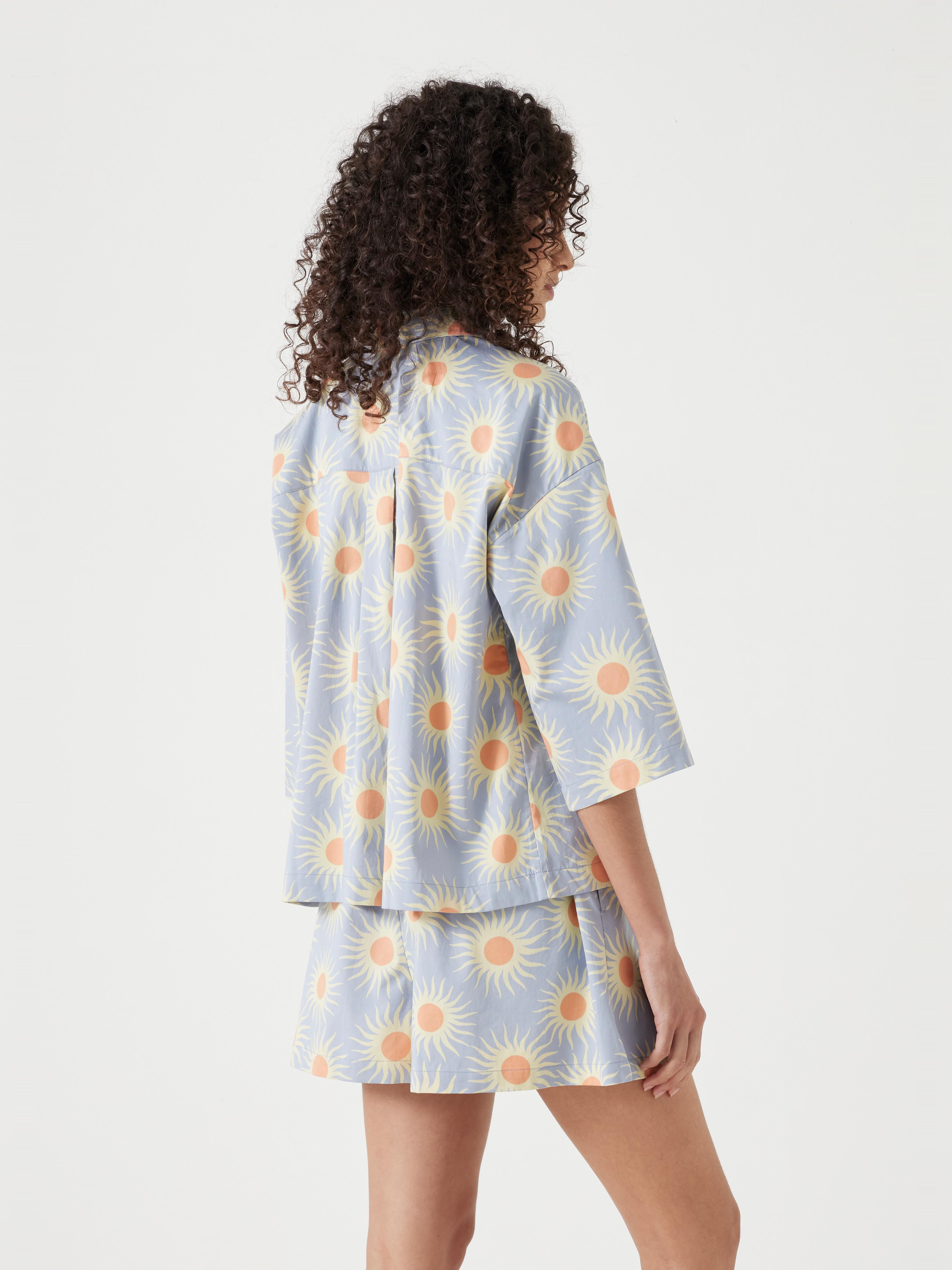 Cotton Sateen Short Pyjamas Set