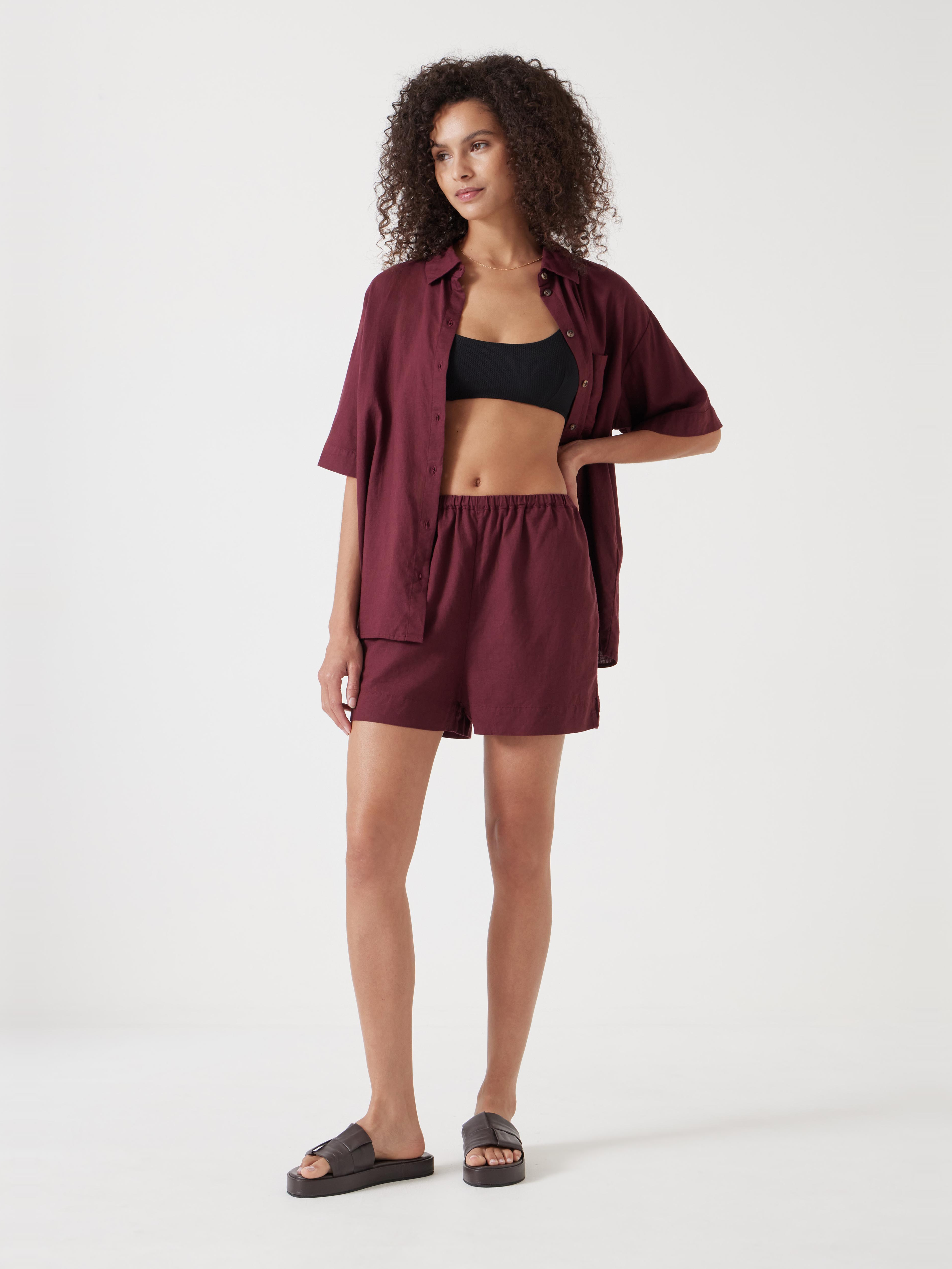 Lana Linen Blend Shorts