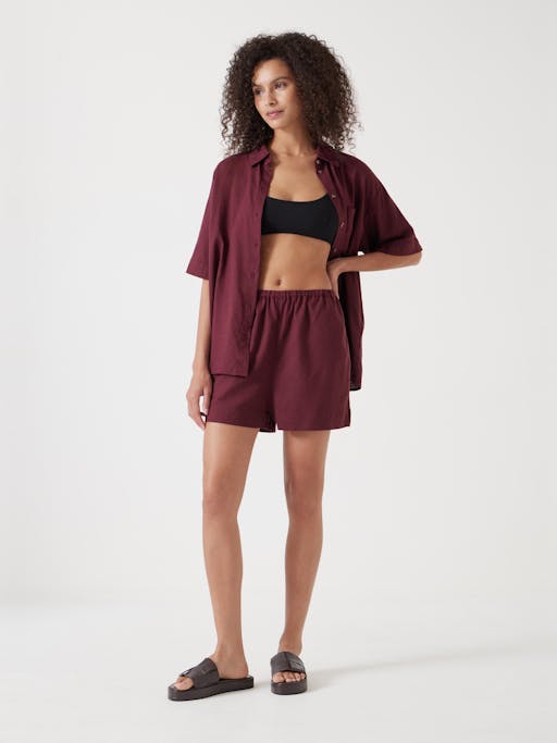 Lana Linen Blend Shorts