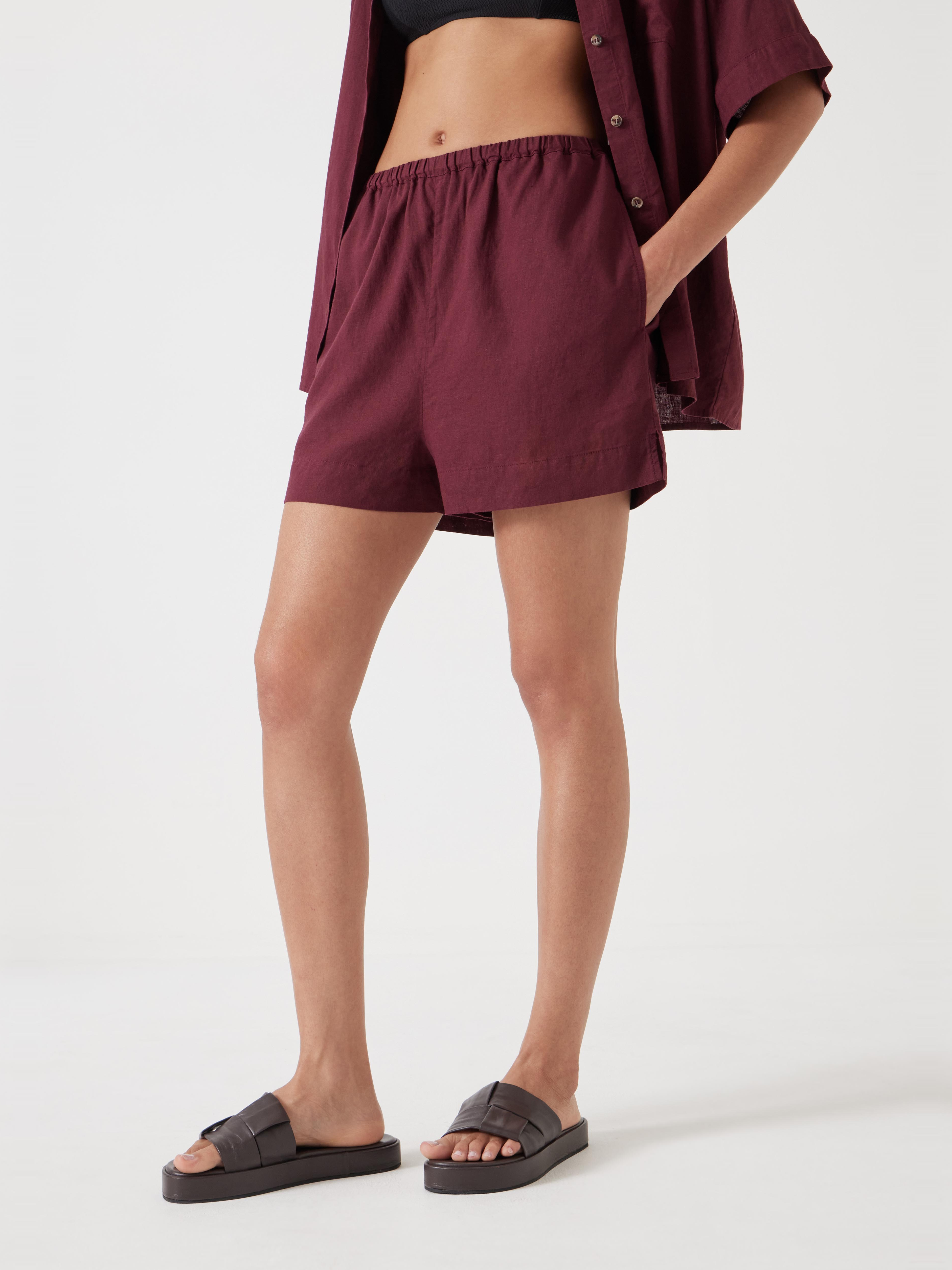 Lana Linen Blend Shorts