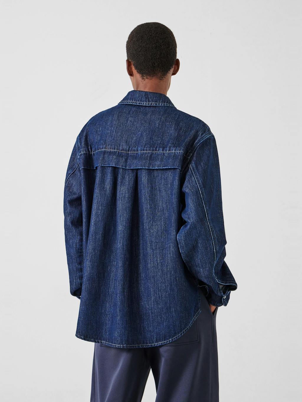 012572-4519-03 Sequin Detail Denim Shirt