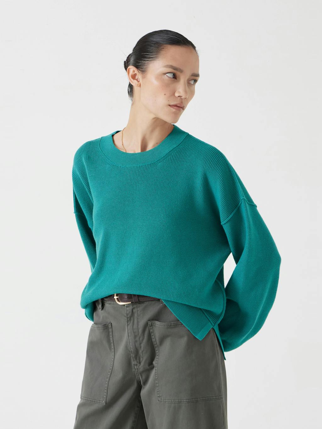 012706-1896-01 Cotton Boxy Rib Jumper