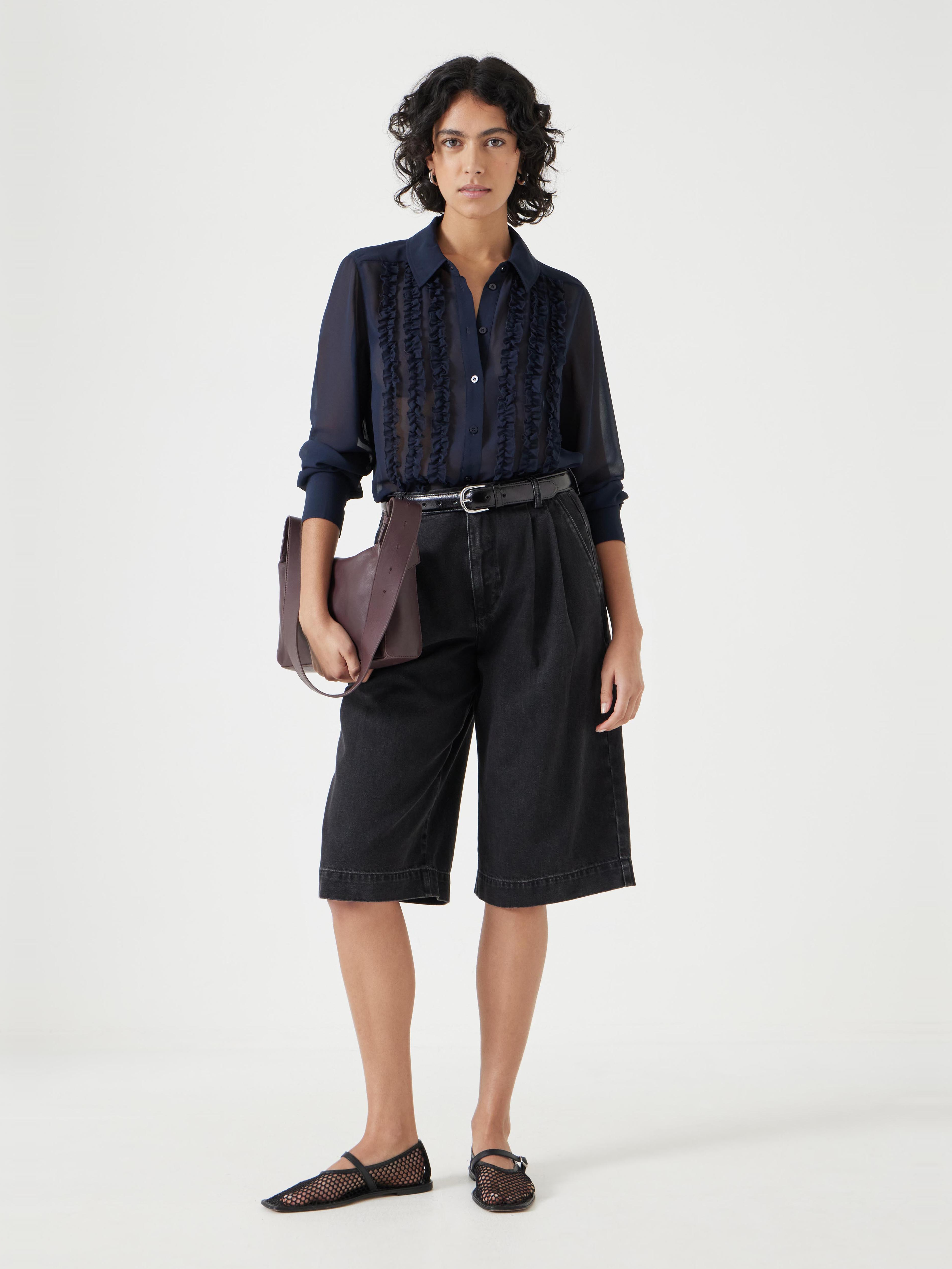 Chiffon Ruffle Blouse