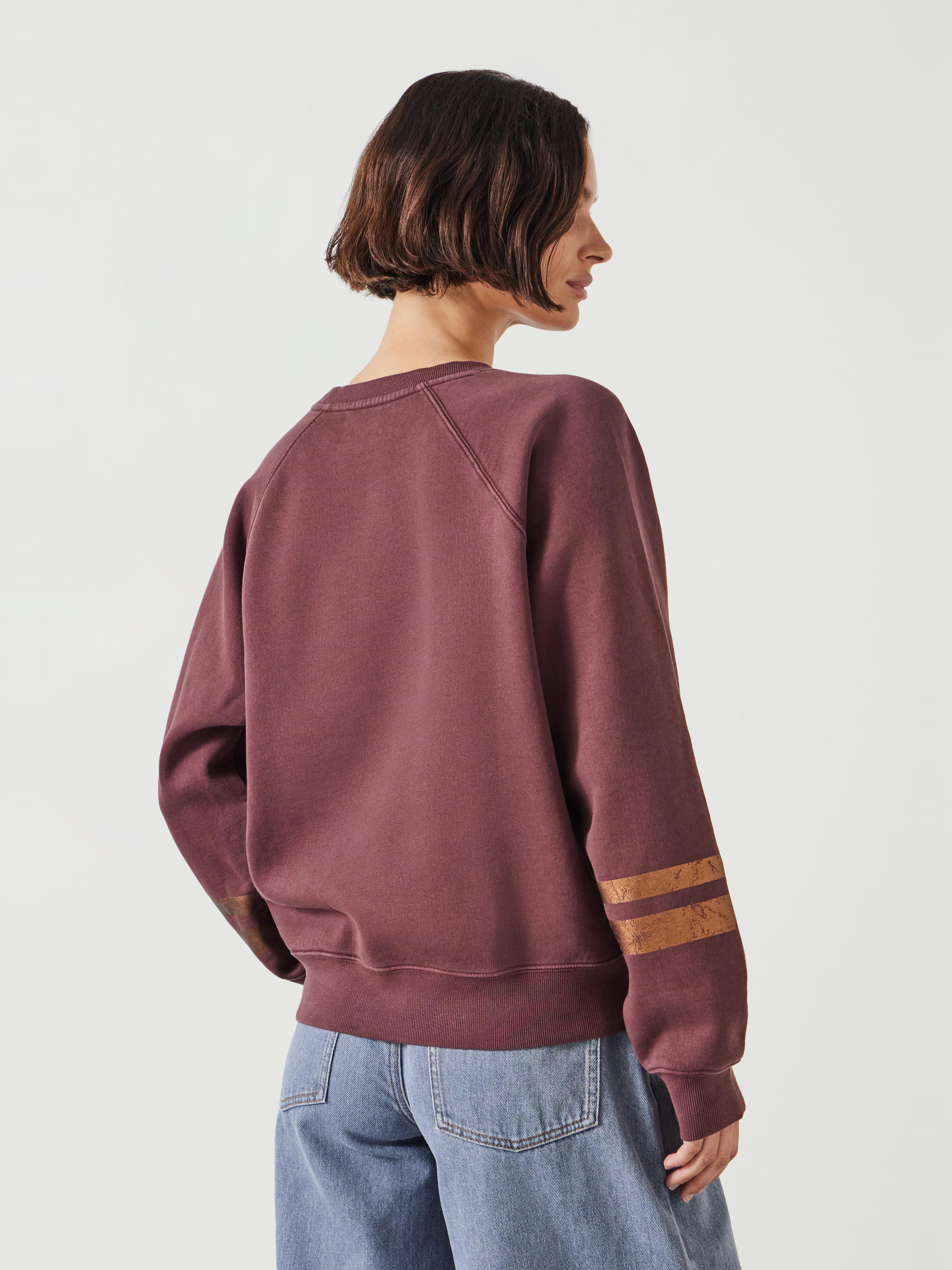 Gemma Foil Stripe Sweatshirt