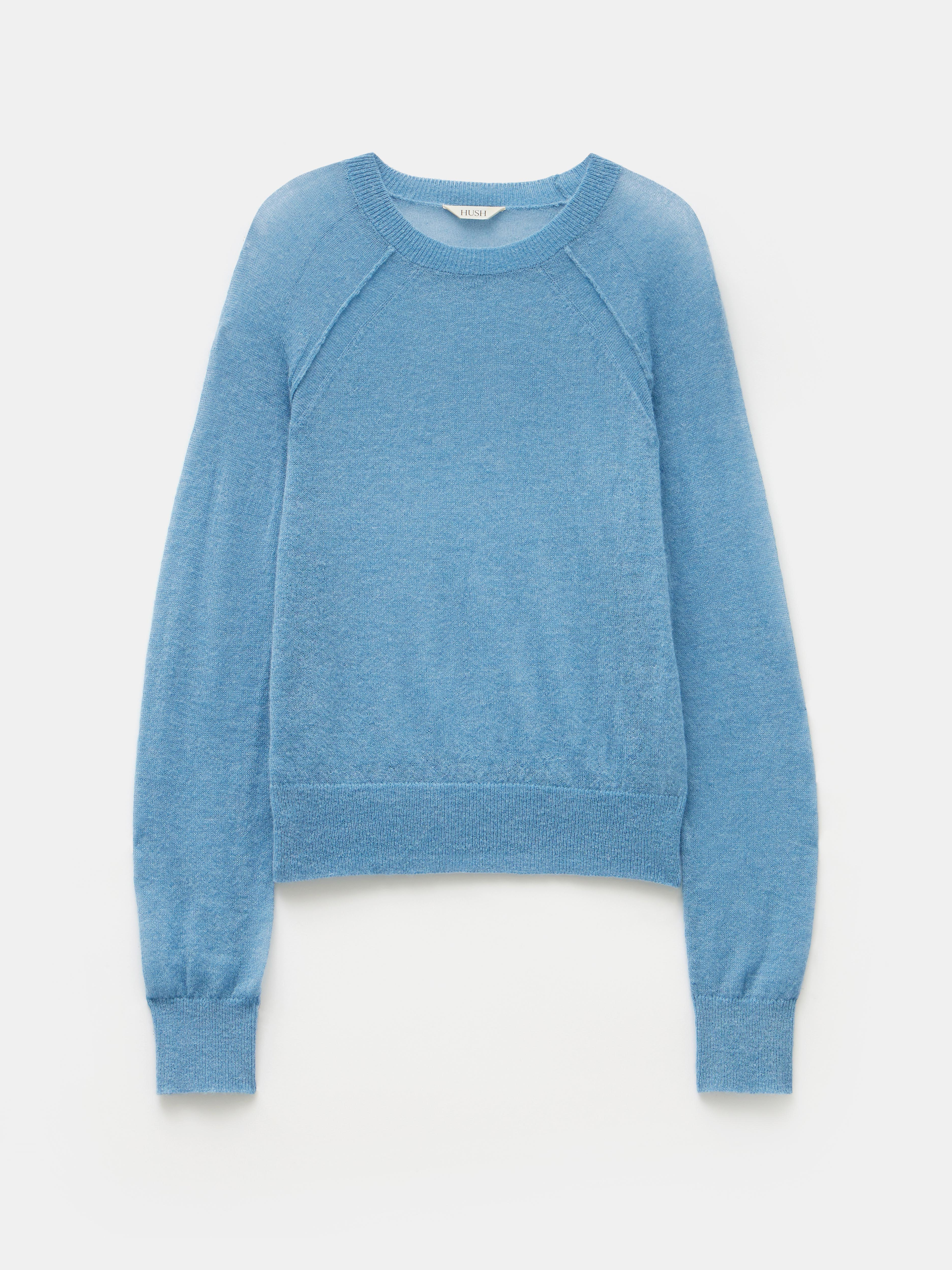 Elsie Gauzy Wool Blend Crew Jumper