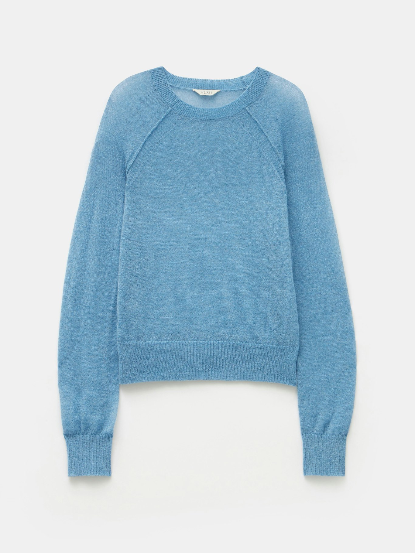011743-4673-07 Elsie Gauzy Wool Blend Crew Jumper