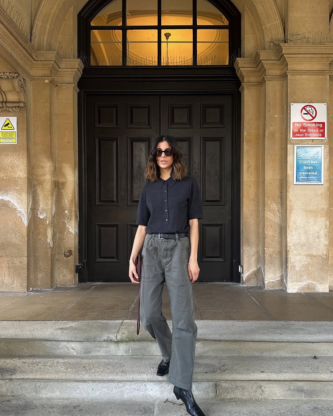 Cordi Barrel Leg Cotton Trousers