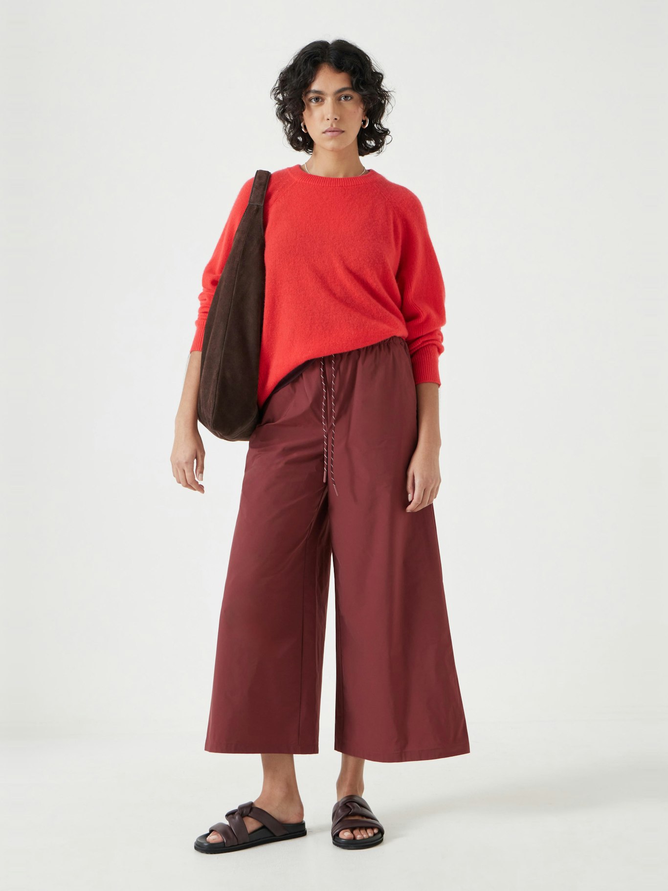 012838-1320-01 Technical Melissa Wide Leg Cropped Trousers