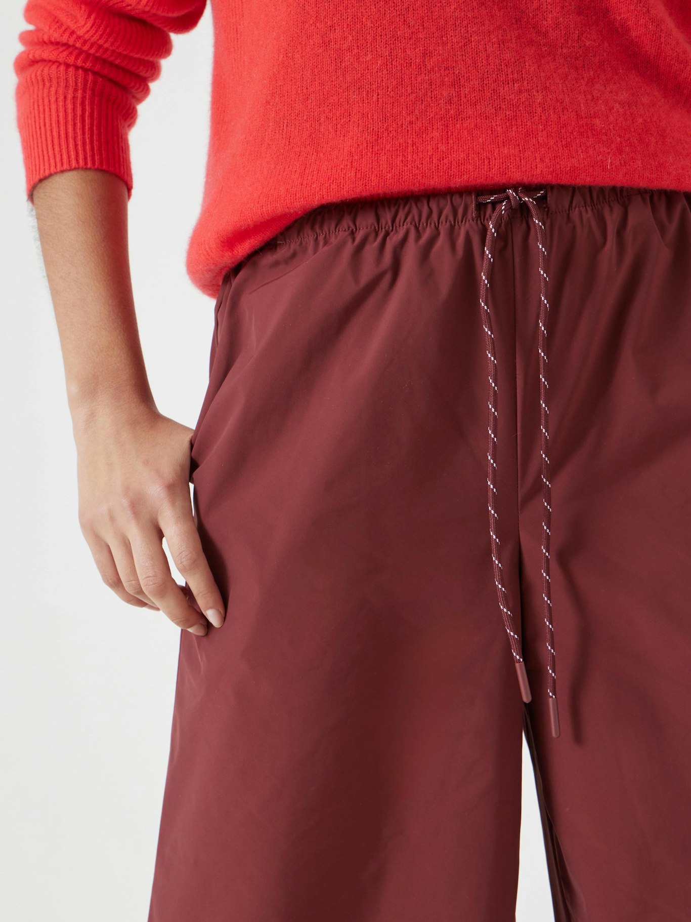 012838-1320-04 Technical Melissa Wide Leg Cropped Trousers
