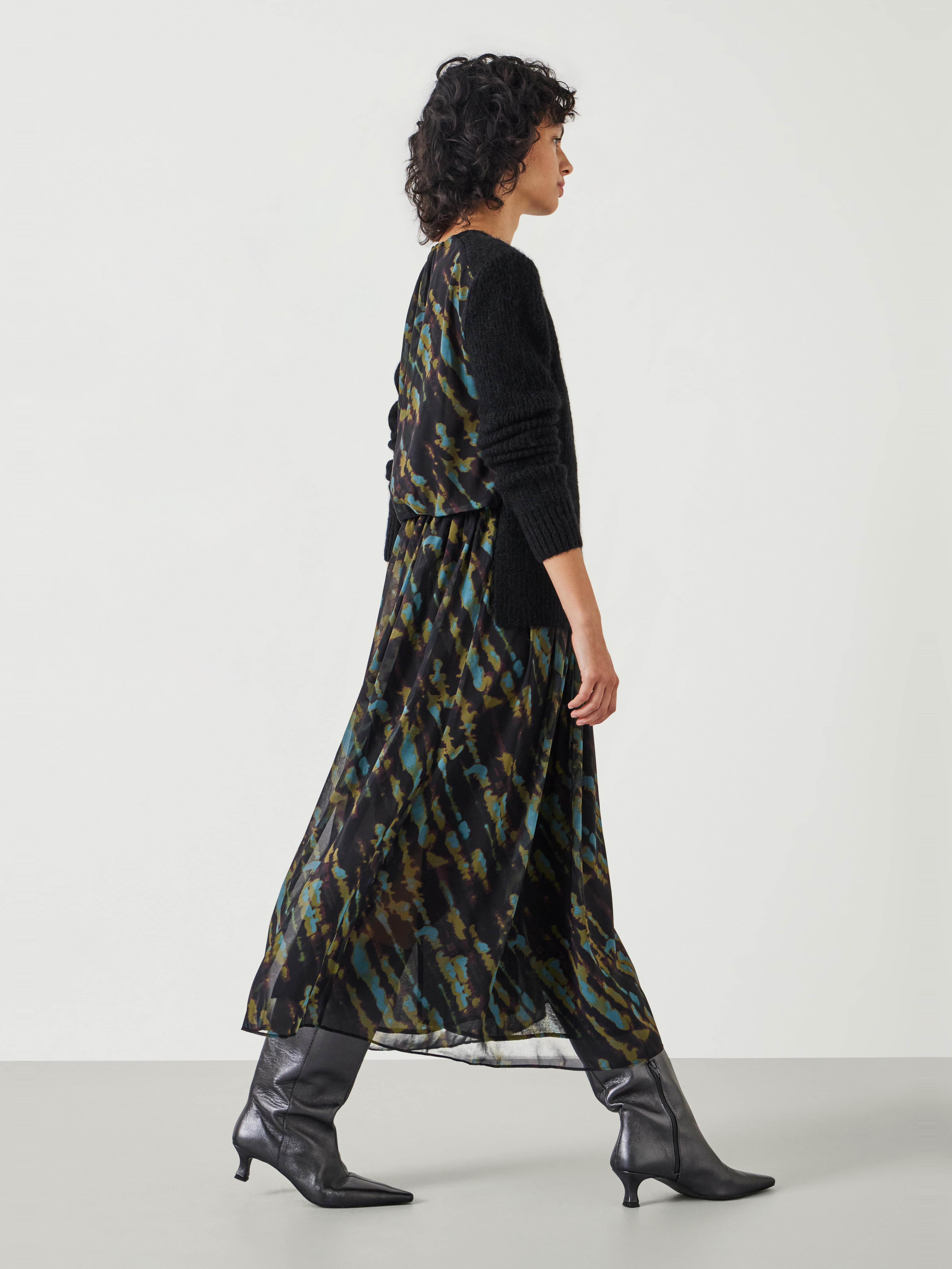 Clara Knit Woven Dress