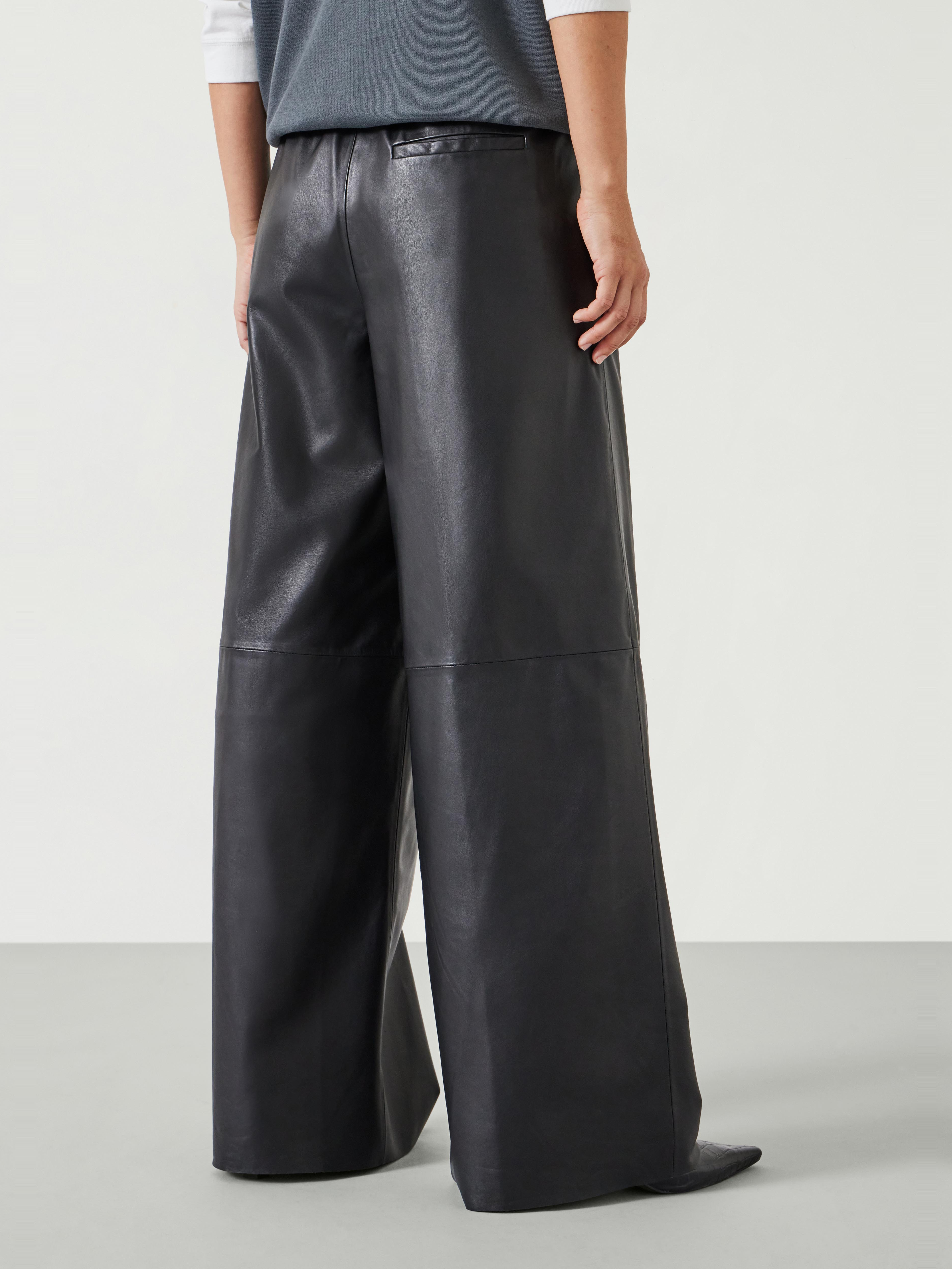 Agatha Leather Pull On Trousers