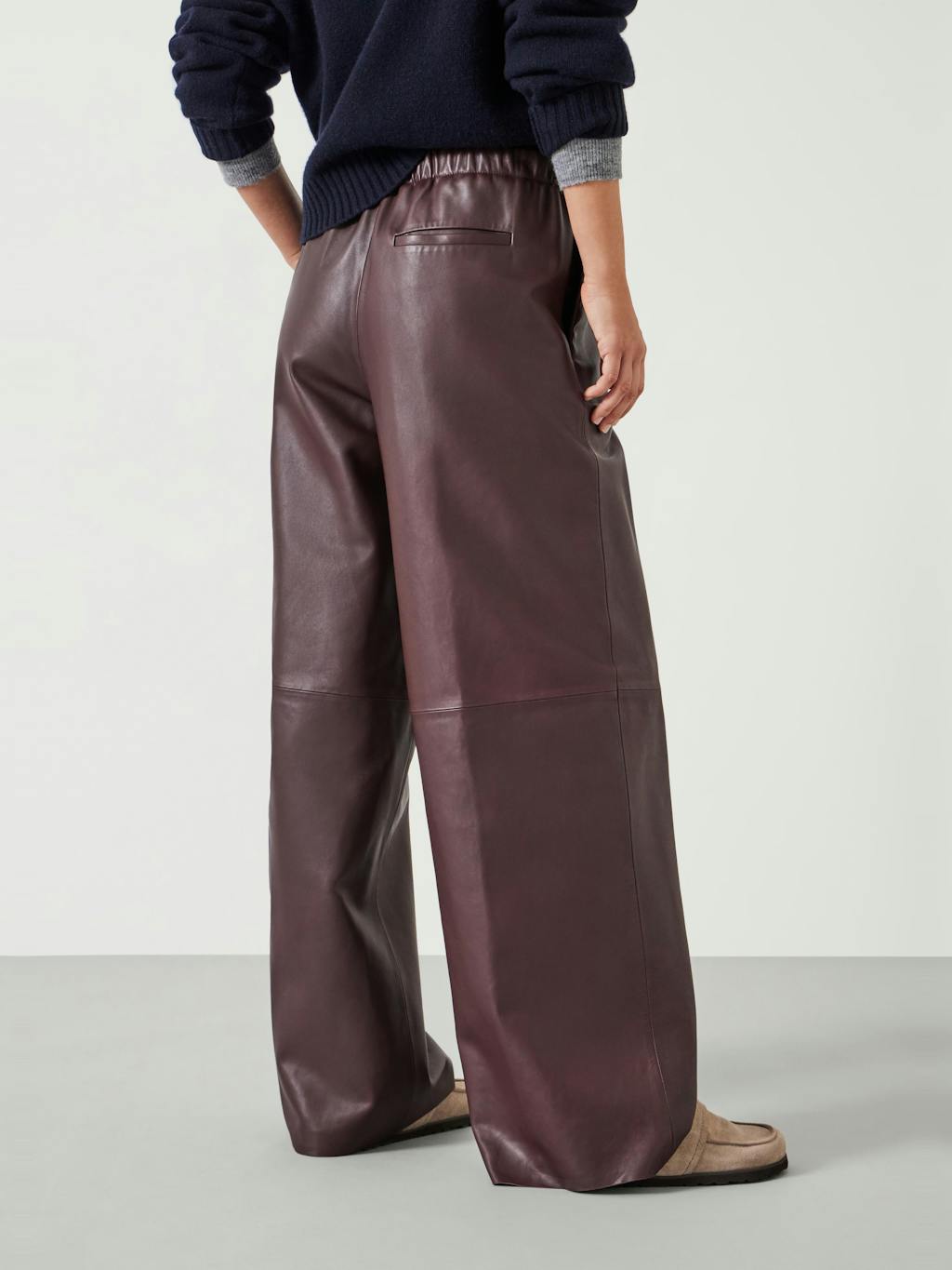 011821-0676-03 Agatha Leather Pull On Trousers
