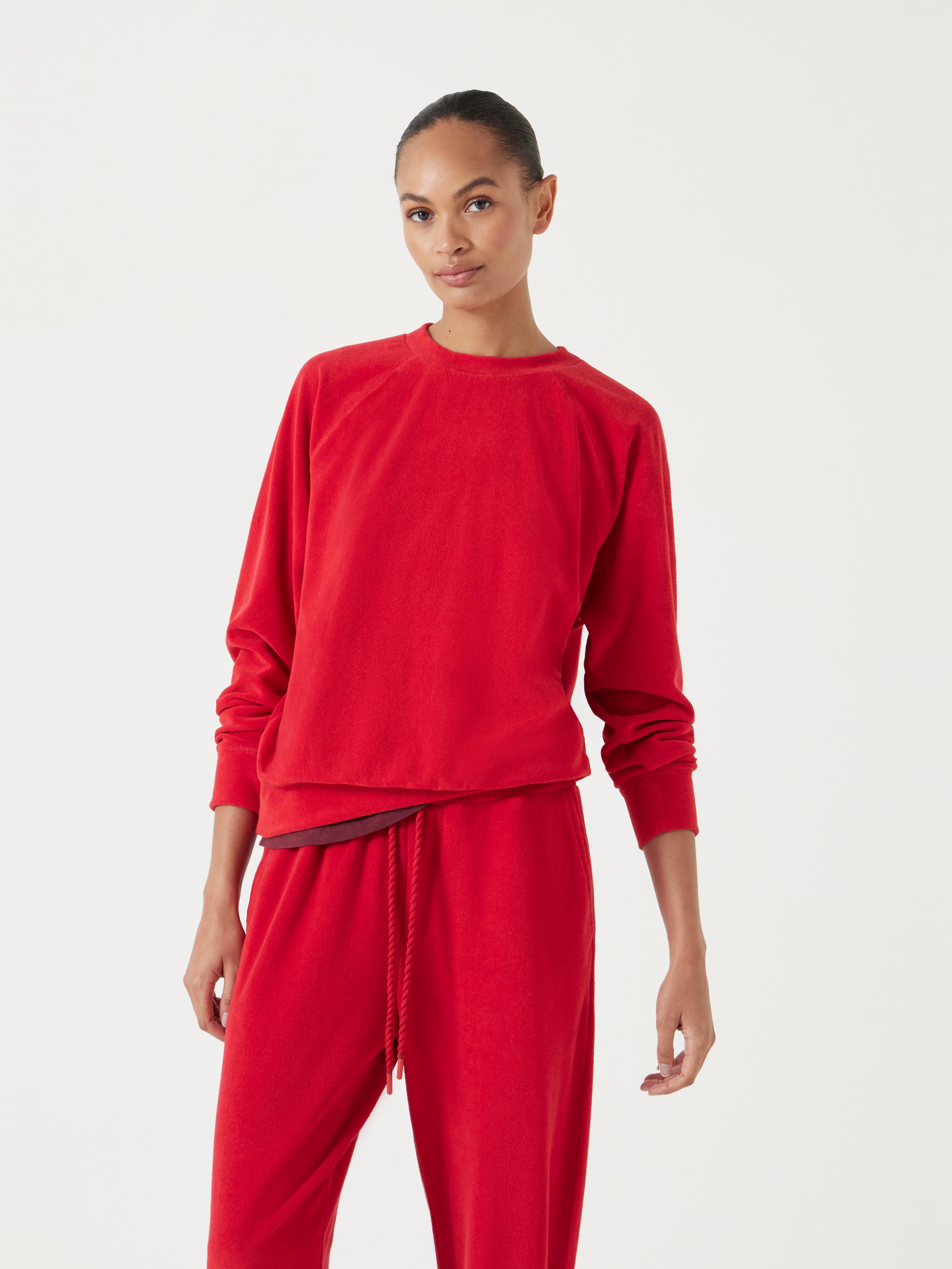 Towelling Raglan Sweatshirt