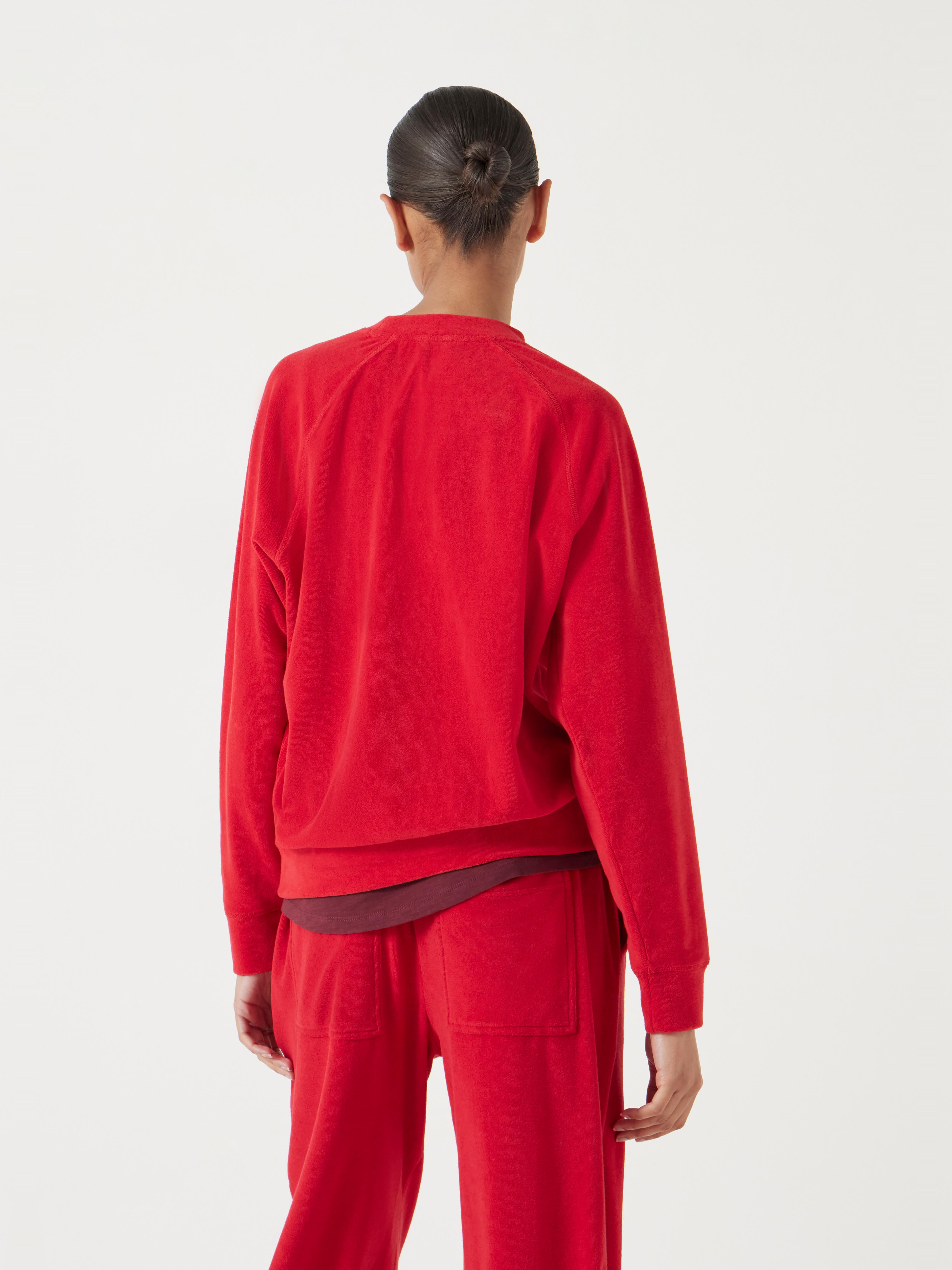 Towelling Raglan Sweatshirt