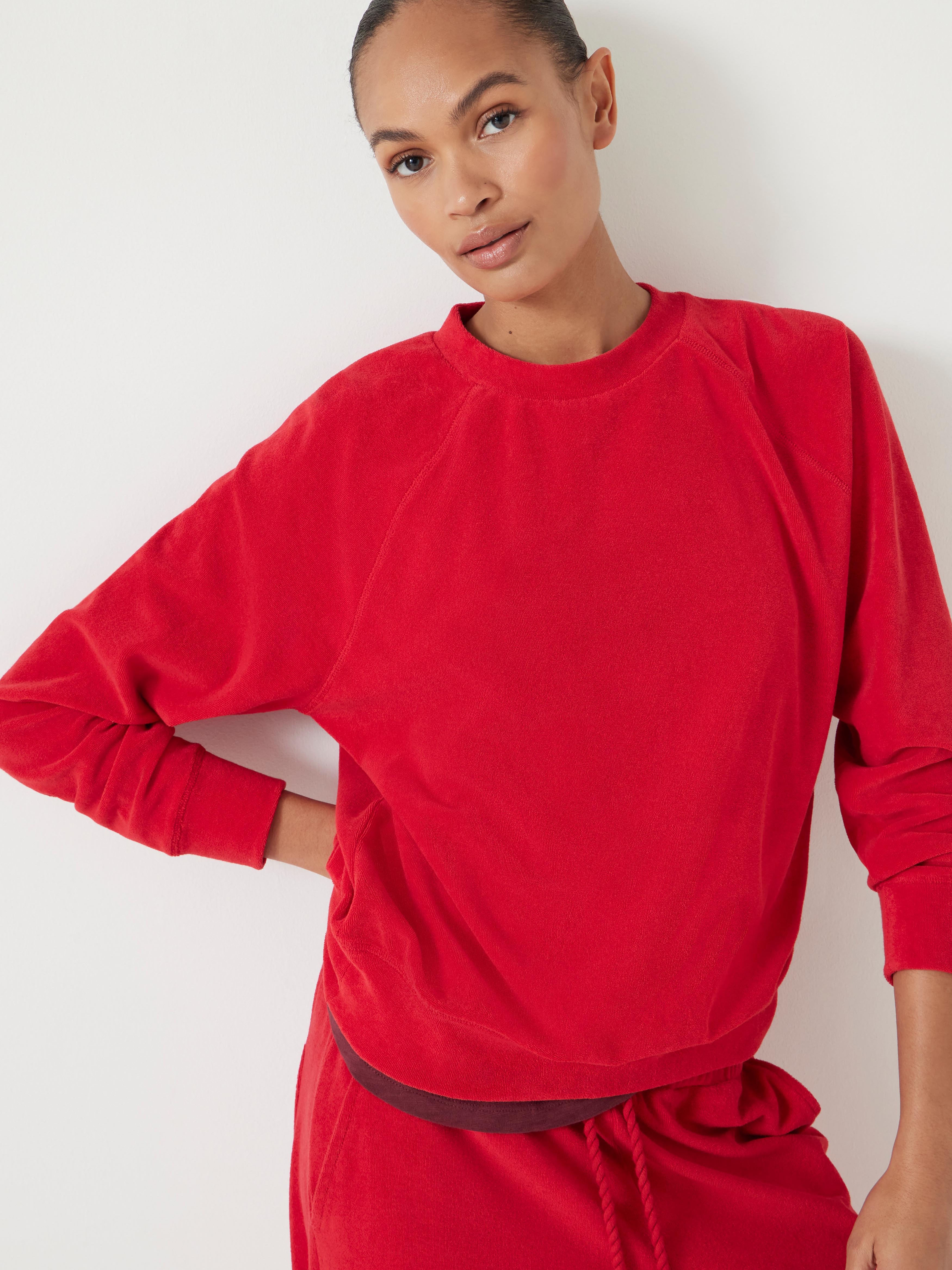 Towelling Raglan Sweatshirt