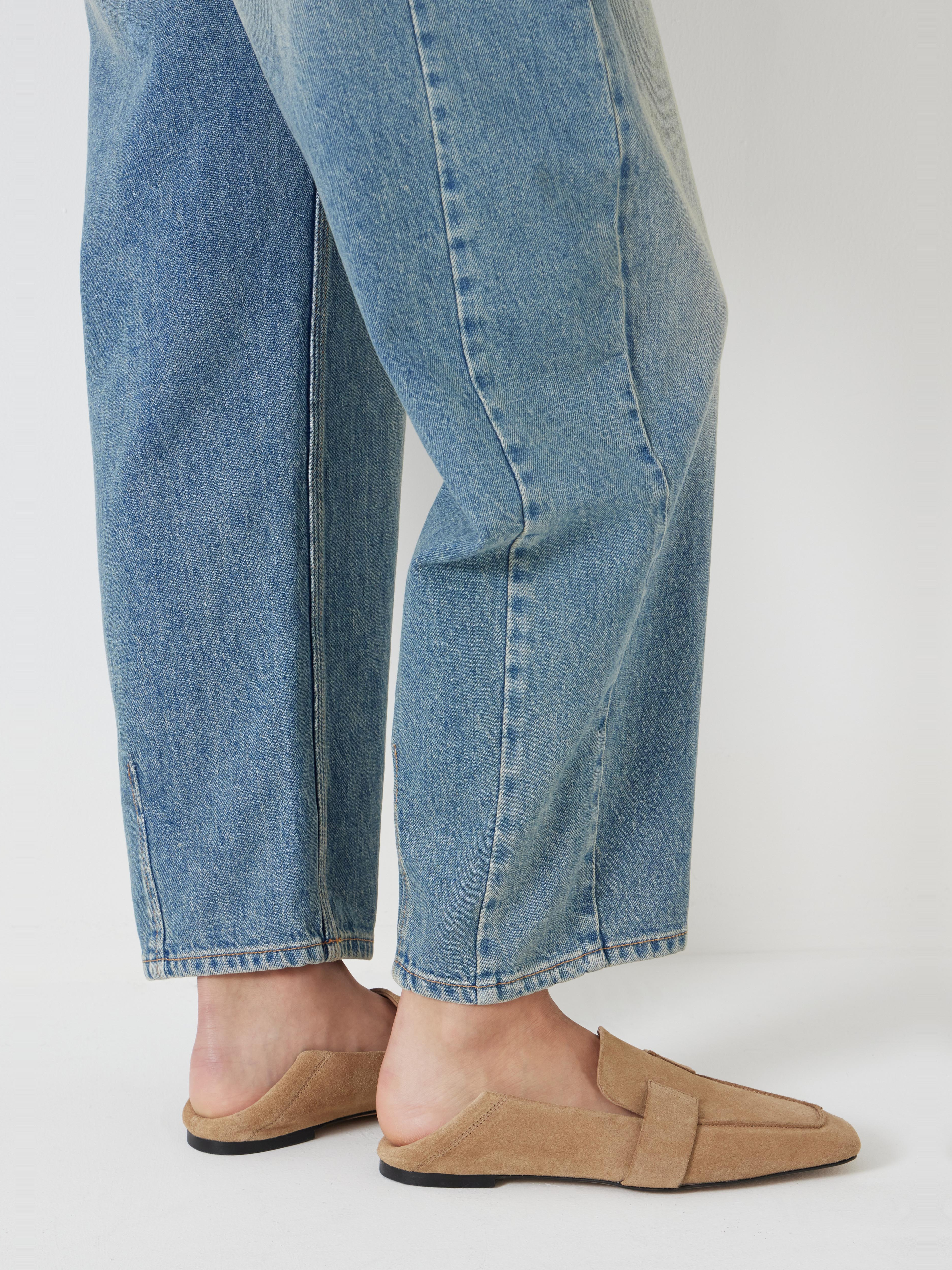 Sora Square-Toe Suede Loafers