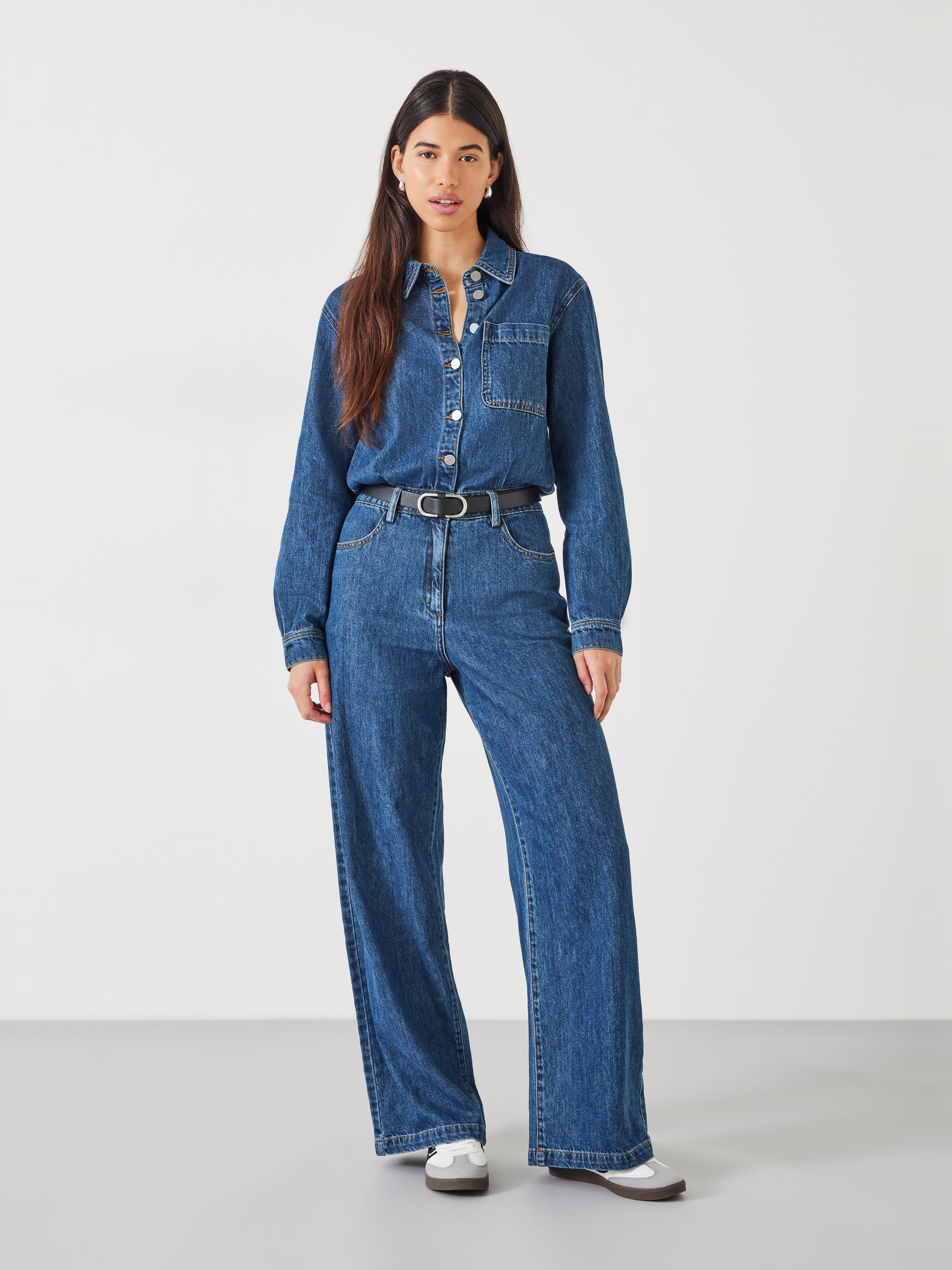 Evelyn Denim Jumpsuit - Mid Authentic Wash