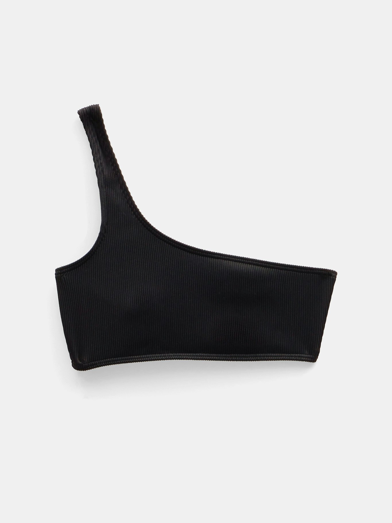 010396-0456-07 Olivia One Shoulder Rib Bikini Top