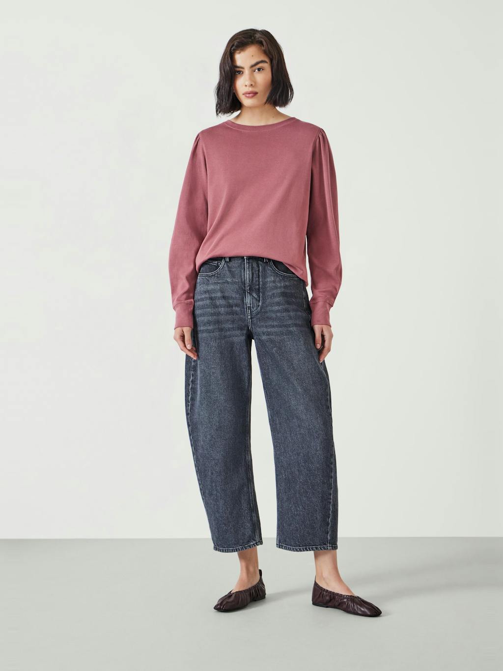 007404-1305-02 Emily Puff Sleeve Cotton Jersey Top