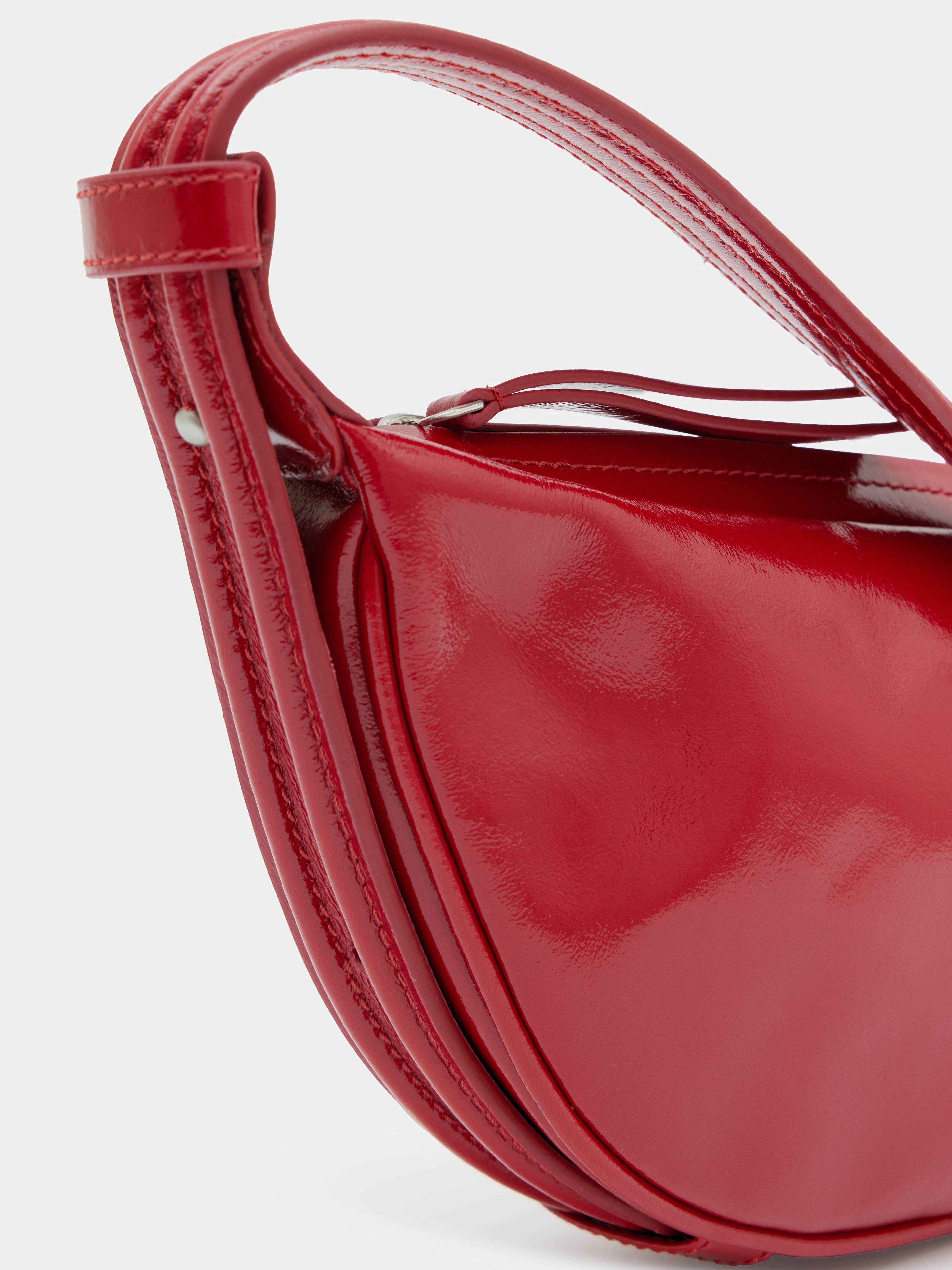 Rory Crescent Leather Crossbody Bag