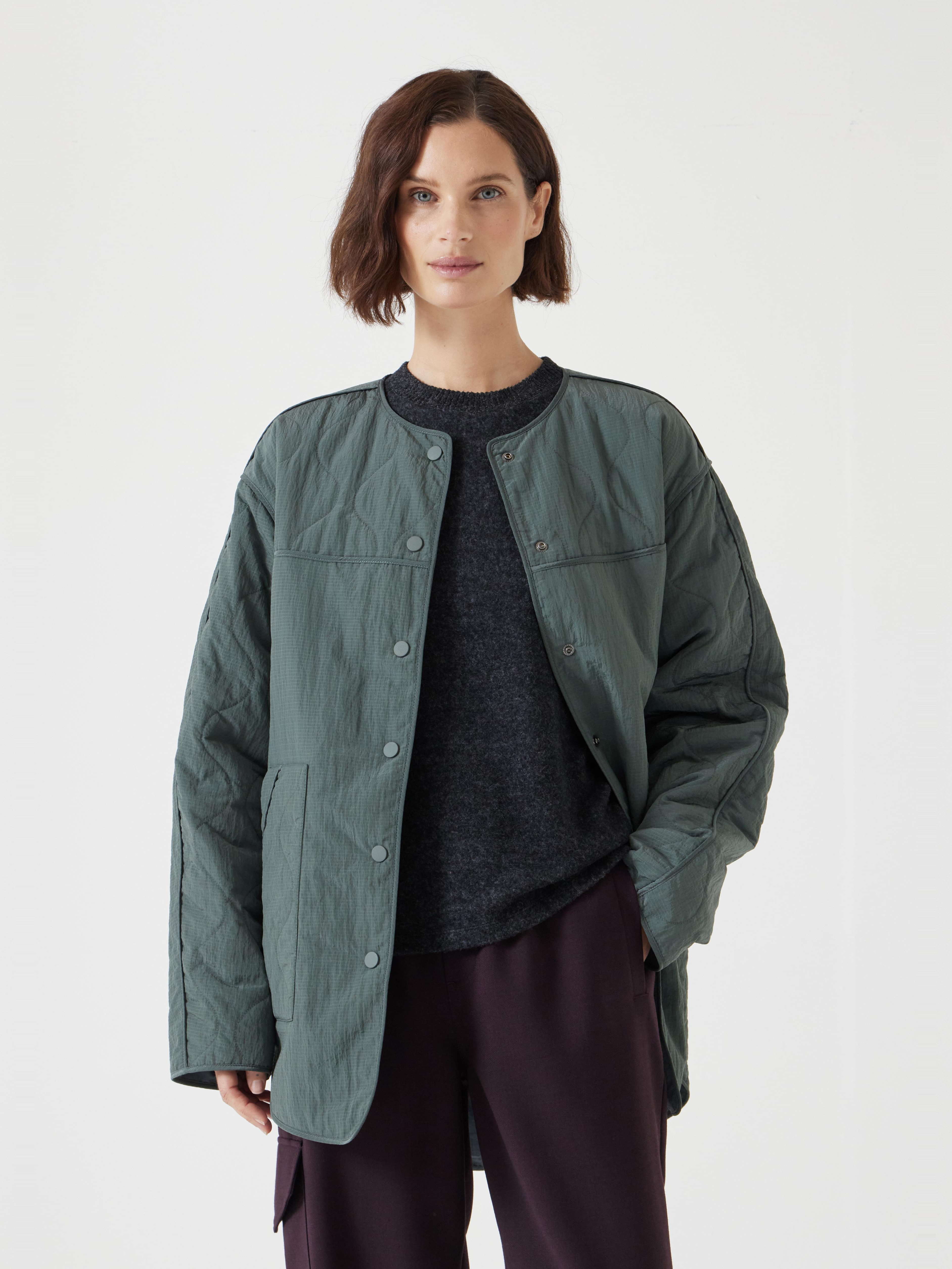 Anya Reversible Quilted Liner | Slate Grey | hush