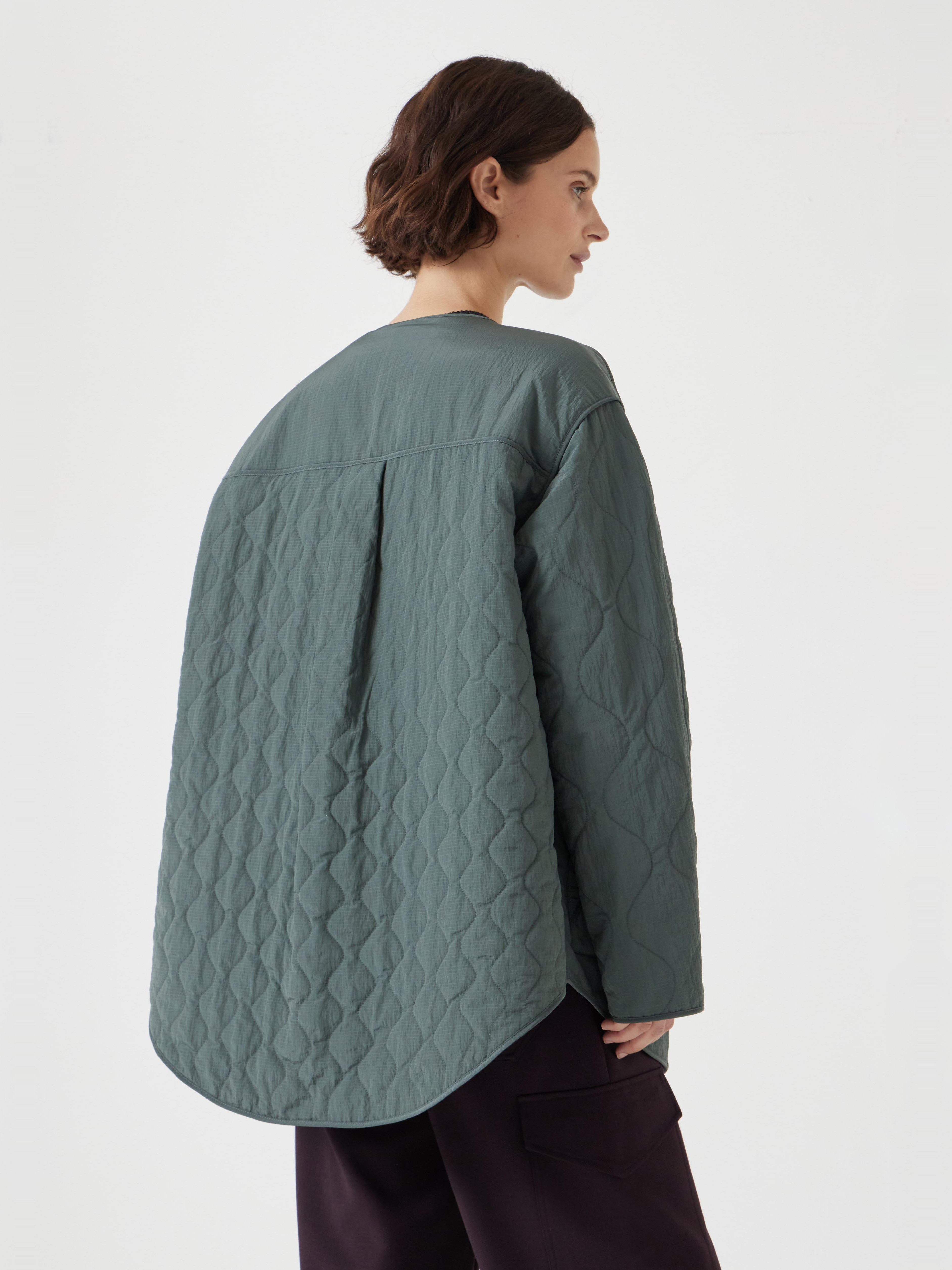 Anya Reversible Quilted Liner | Slate Grey | hush