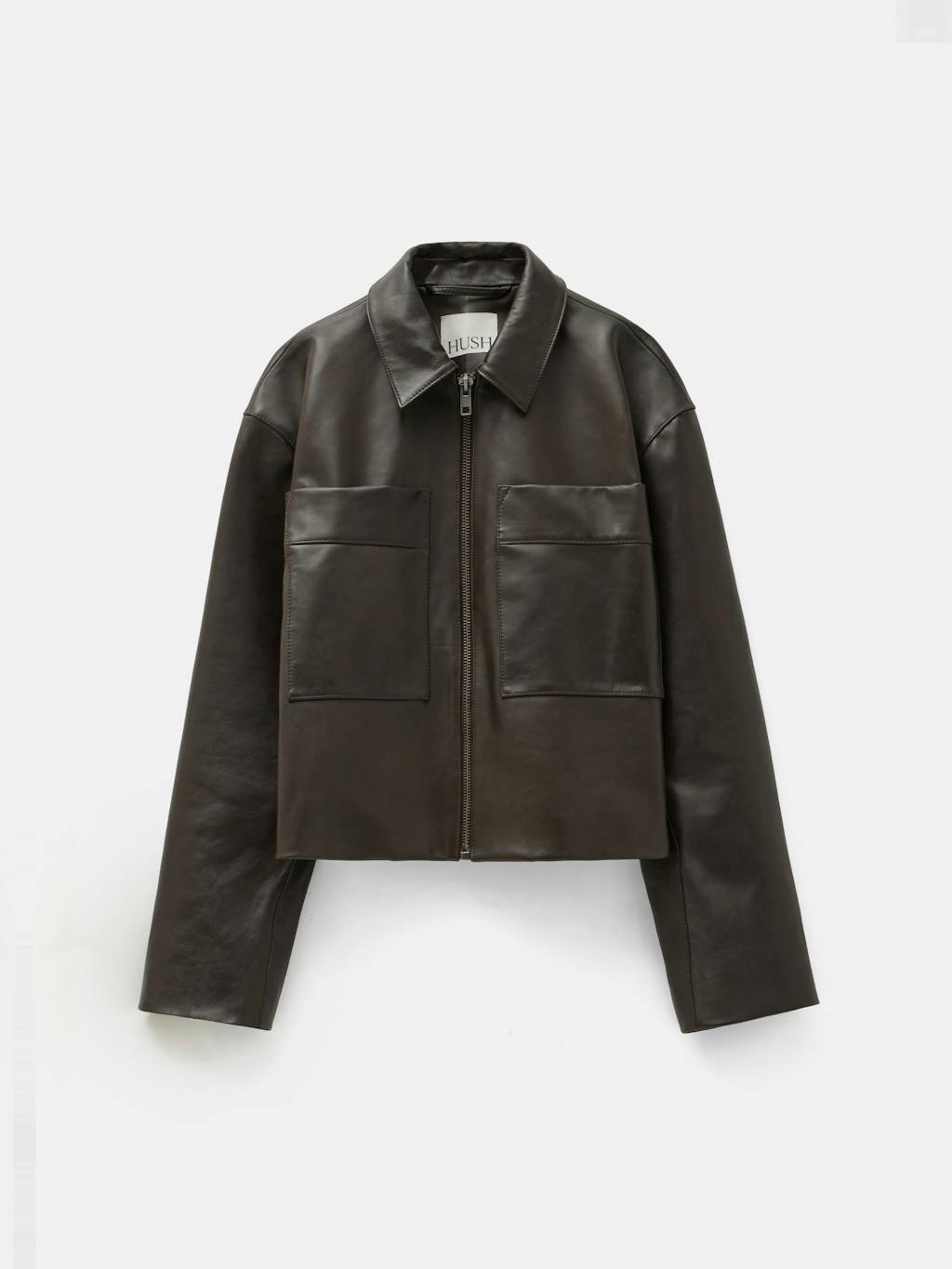 012536-2295-07 Zip Front Leather Jacket