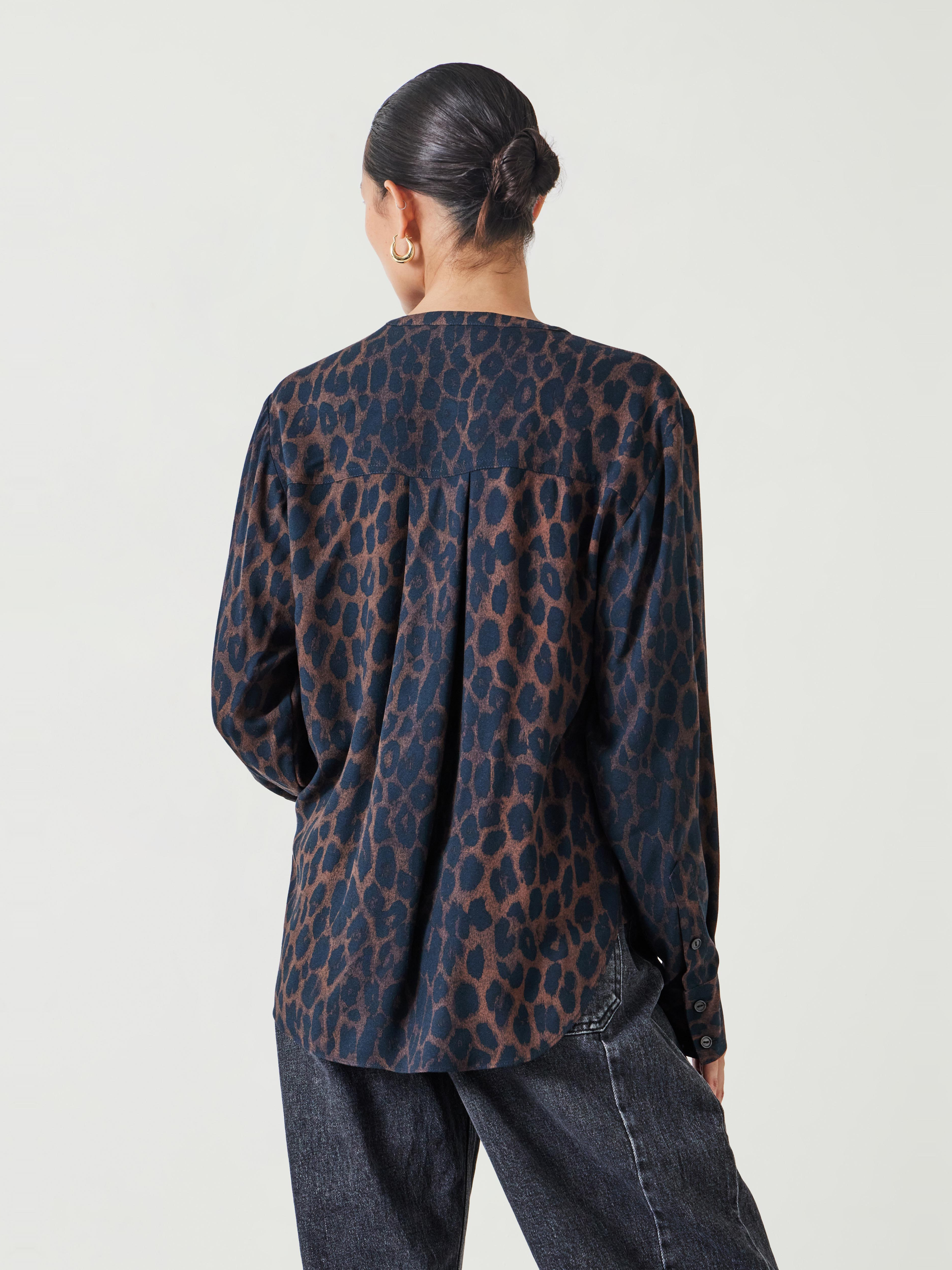 Fernanda Collarless Blouse