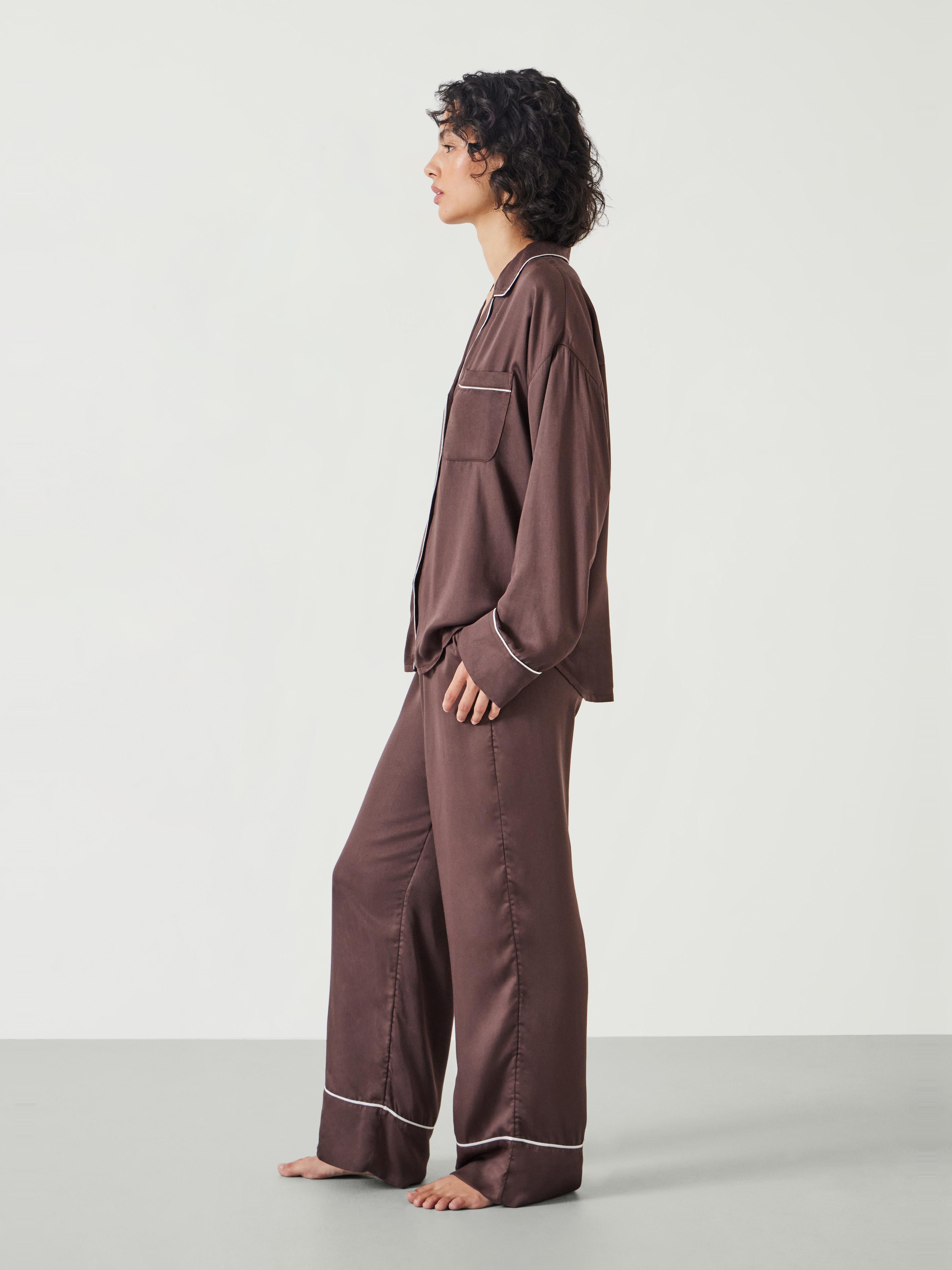 Angelina Satin Modal Pyjama Set