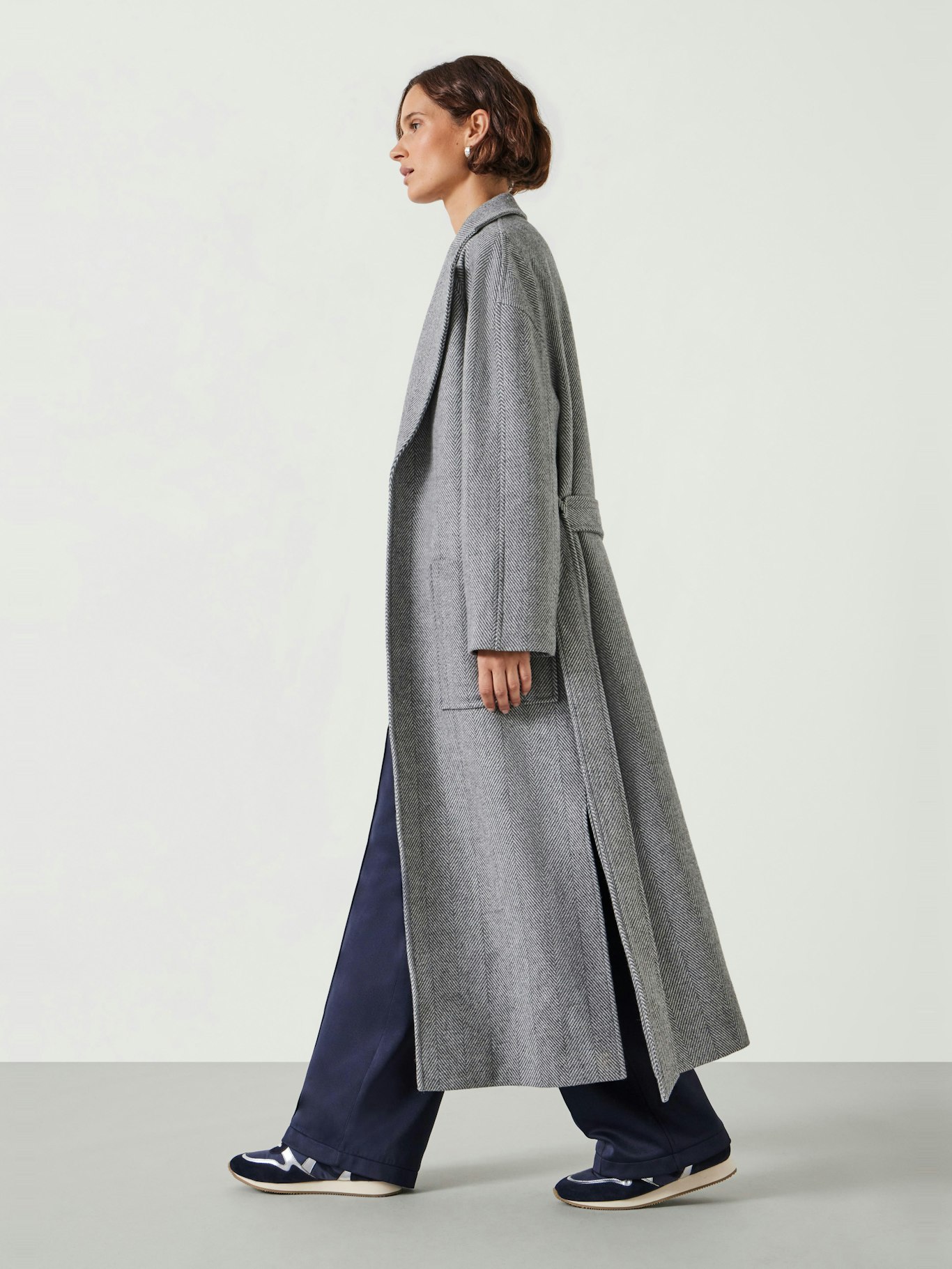 012443-0362-04 Kaitlin Lined Wool Blend Oversized Herringbone Coat