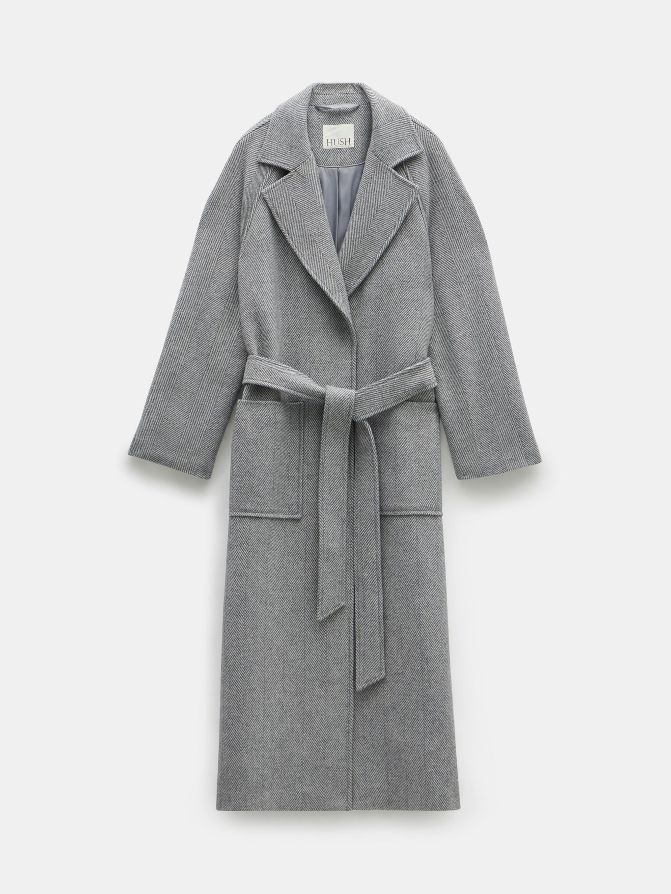 012443-0362-07 Kaitlin Lined Wool Blend Oversized Herringbone Coat