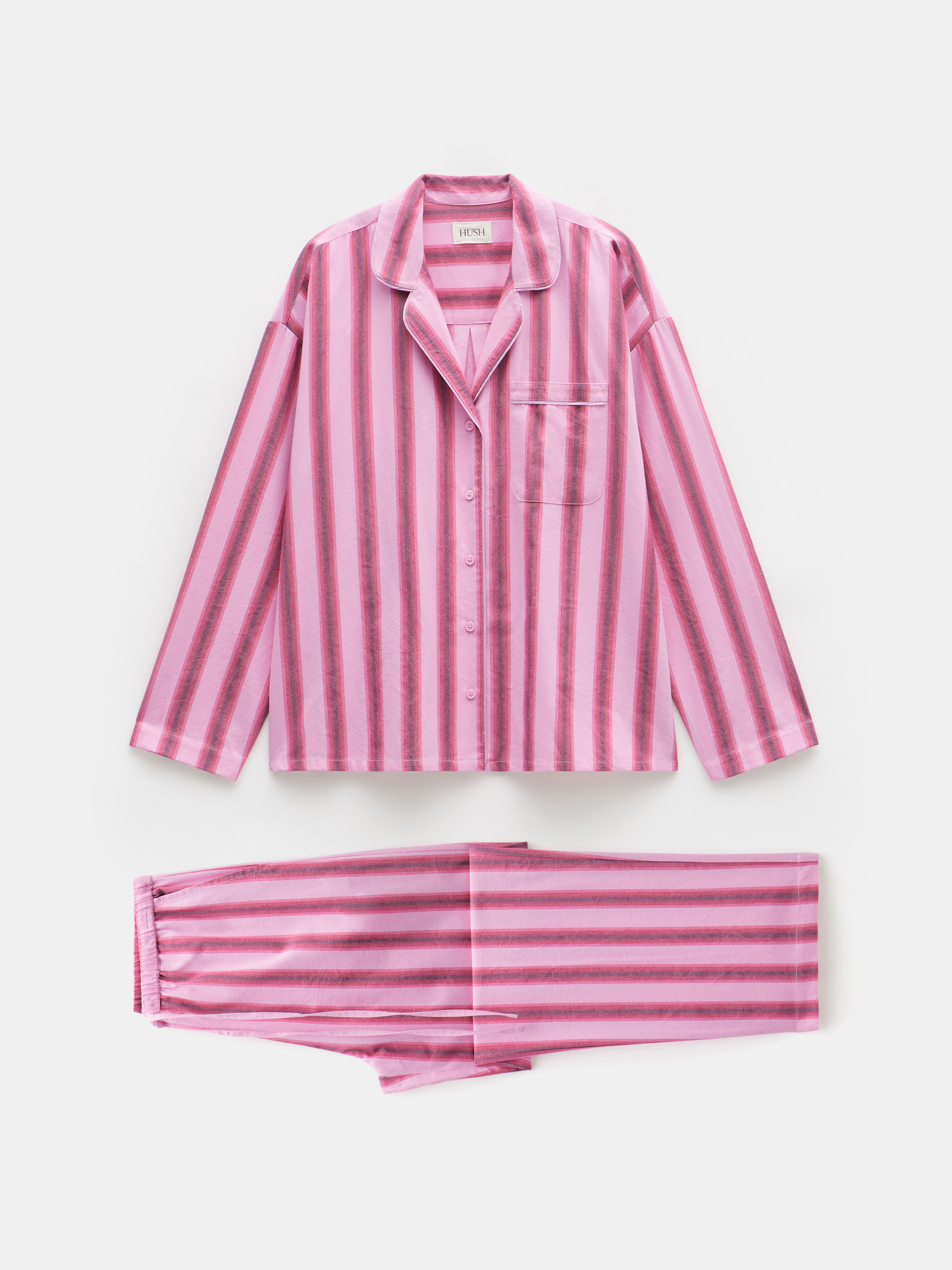 Amita Brushed Cotton Stripe Pyjamas