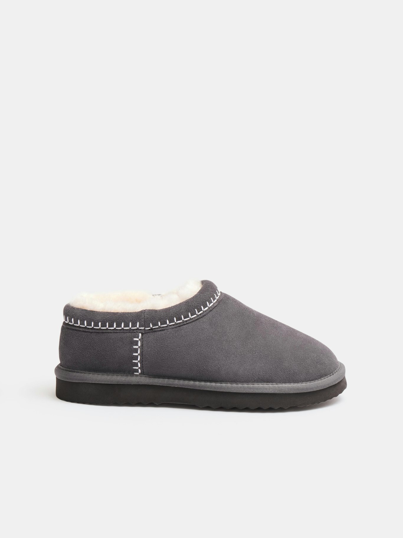 012247-2923-07 Padded Collar Sheepskin Snug Slippers